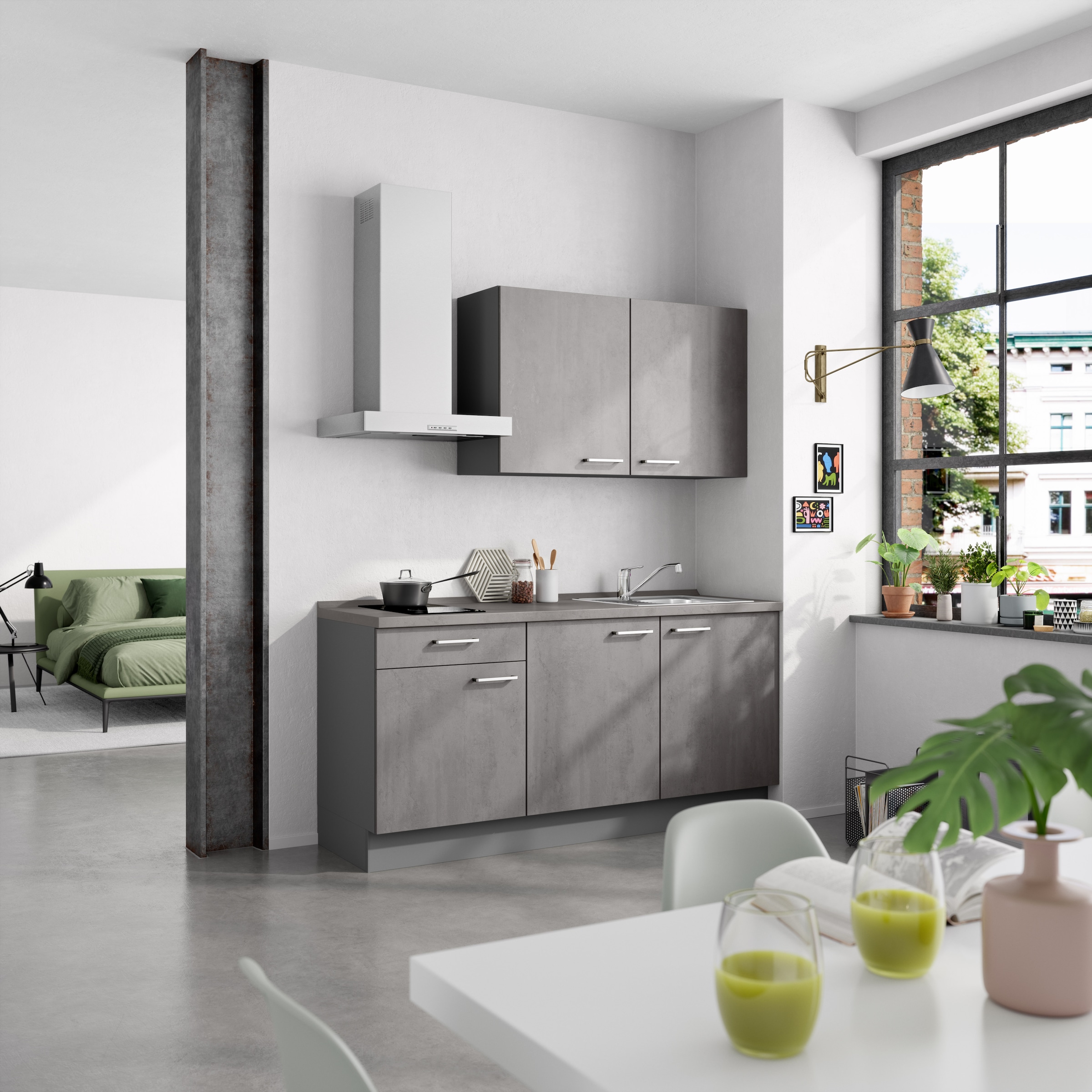 nobilia Küchenzeile ""Riva I"" vormontiert, Ausrichtung wählbar, Breite 180 günstig online kaufen