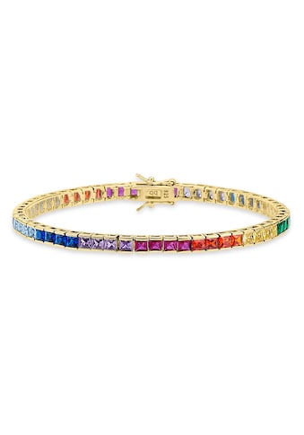 Armband »Schmuck Geschenk Silber 925 Armschmuck Tennisarmband Regenbogen«