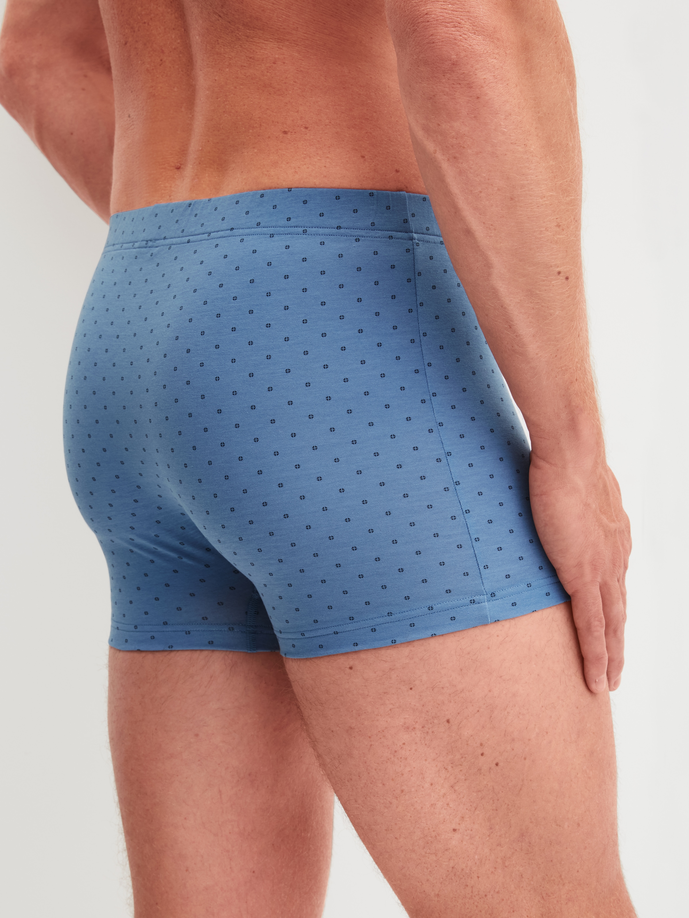 CALIDA Boxershorts »Cotton Code Design« breiter Bund, gemustert, eng, bequem, mit Logodruck, Baumwollmix