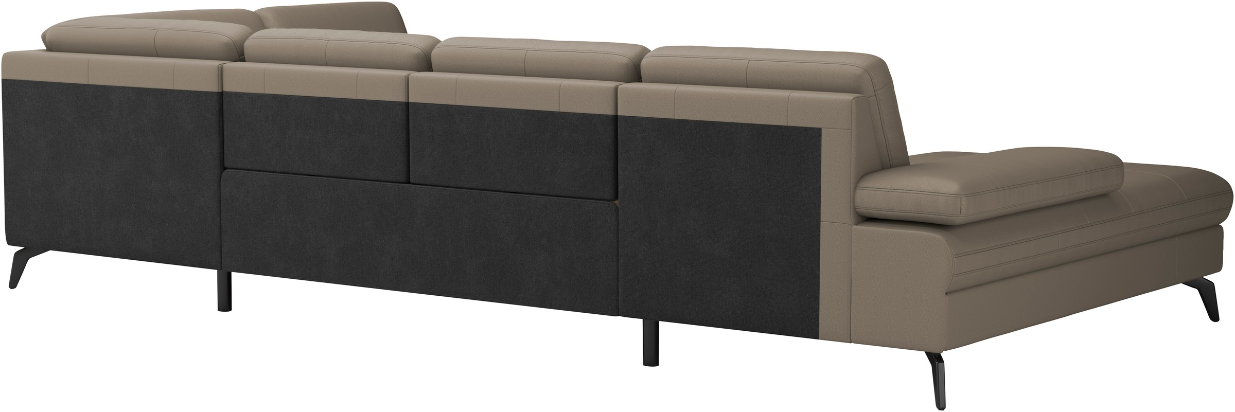 sit&more Wohnlandschaft »Morris U-Form, inkl. Sitztiefenverstellung«, wahlweise mit Armteilverstellung, Bettfunktion & Bettkasten