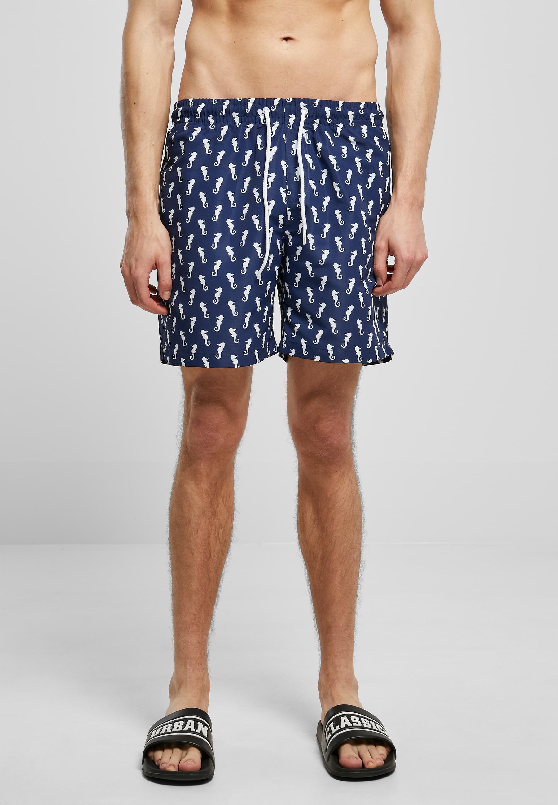 URBAN CLASSICS Badeshorts »Urban Classics Herren Pattern Swim Shorts«