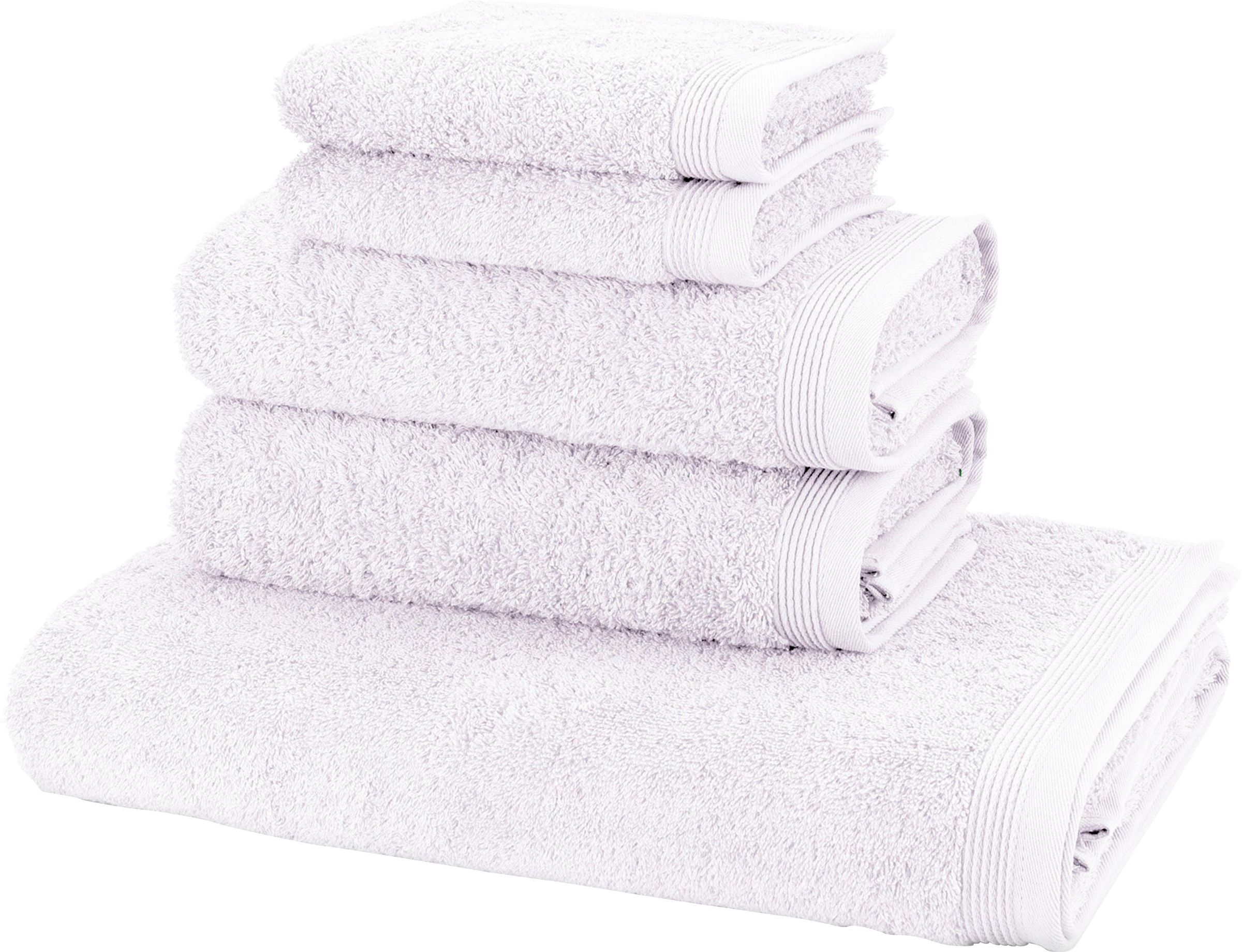 Möve Handtuch Set "Basic" 5tlg.-Set: 2xGäste- 2xHand- und 1xBadetuch in Wal günstig online kaufen