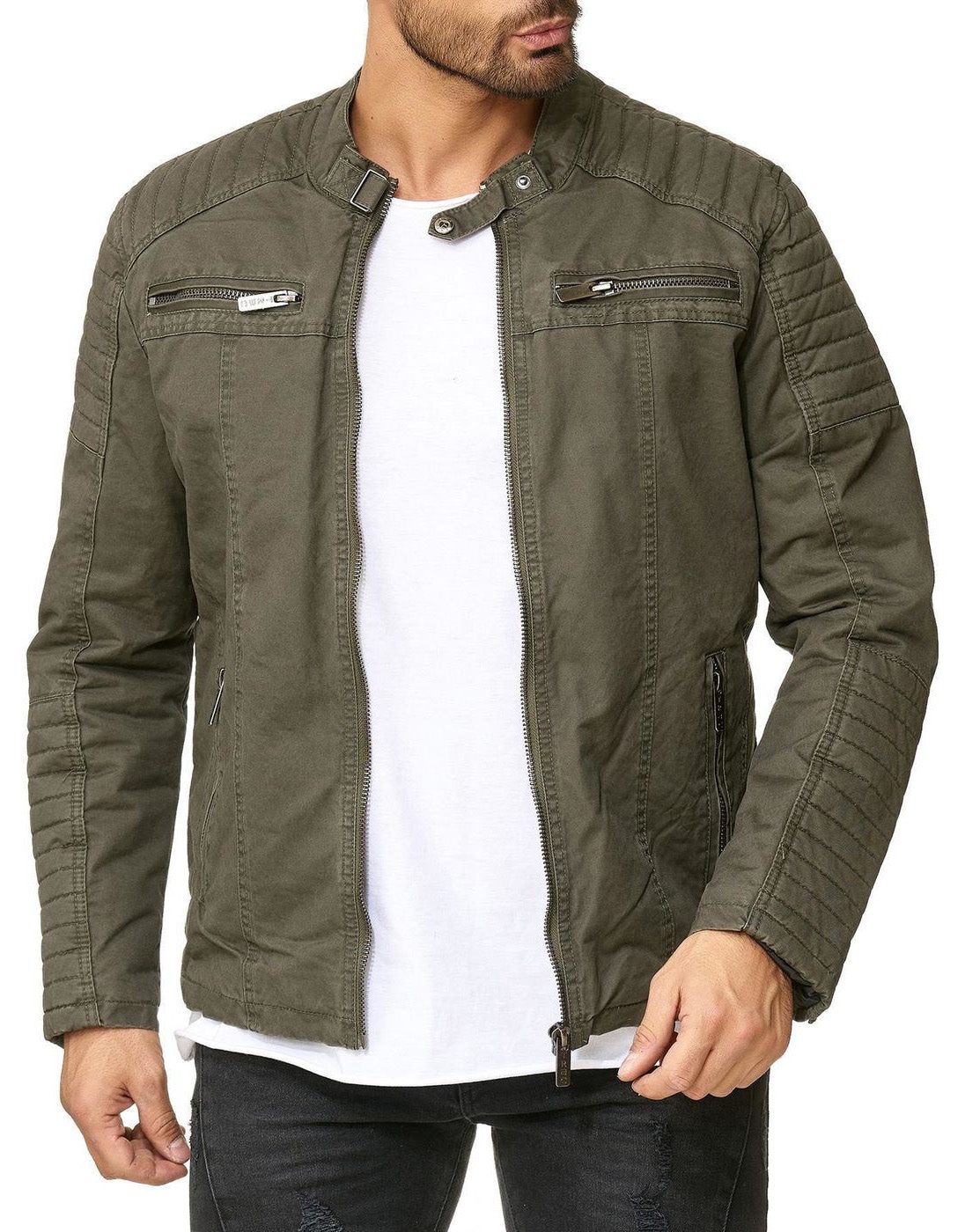 Outdoorjacke »Des Moines«, im Bikerlook