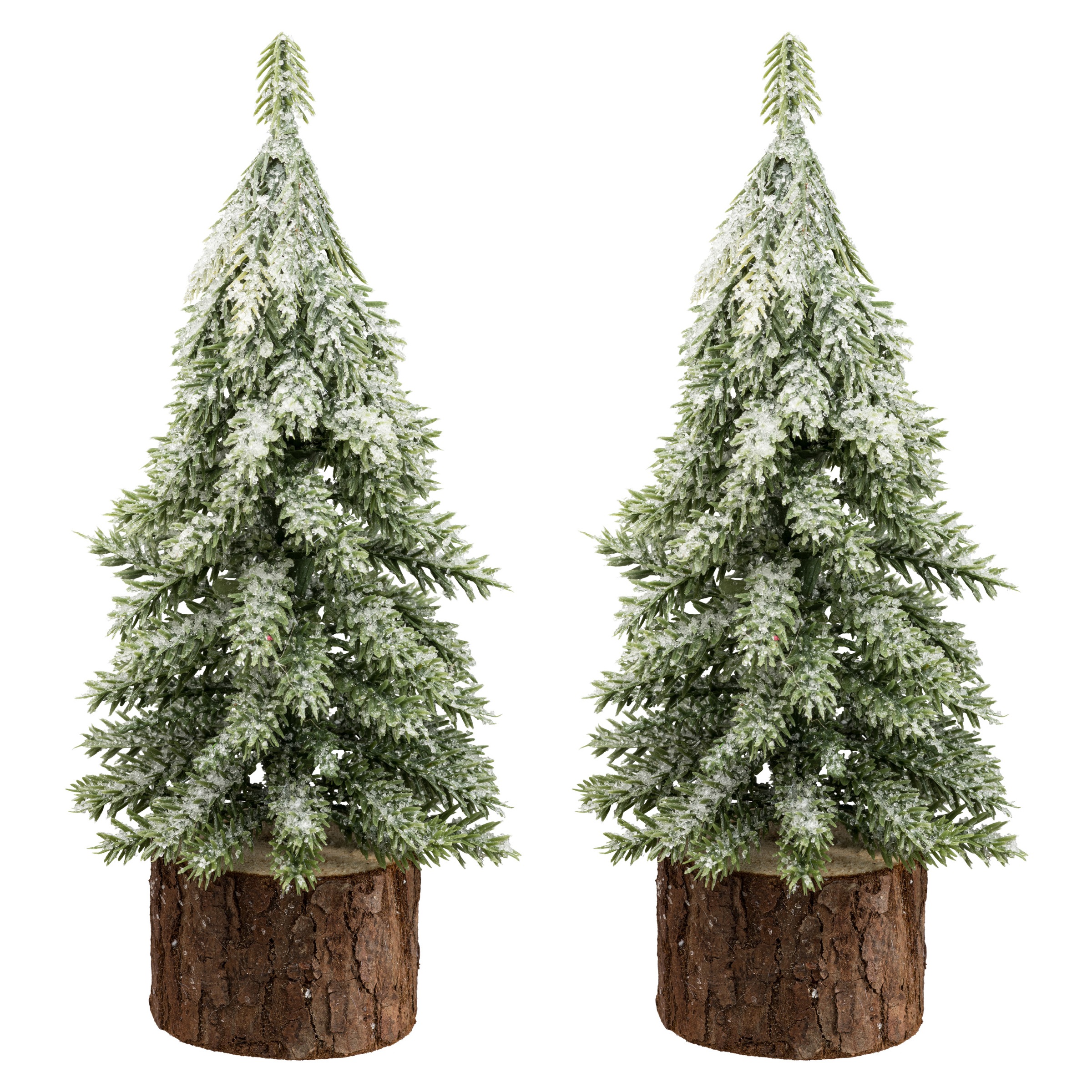 Creativ green Winterliche Kunstpflanze "Tannenbäumchen", auf Holzfuß günstig online kaufen