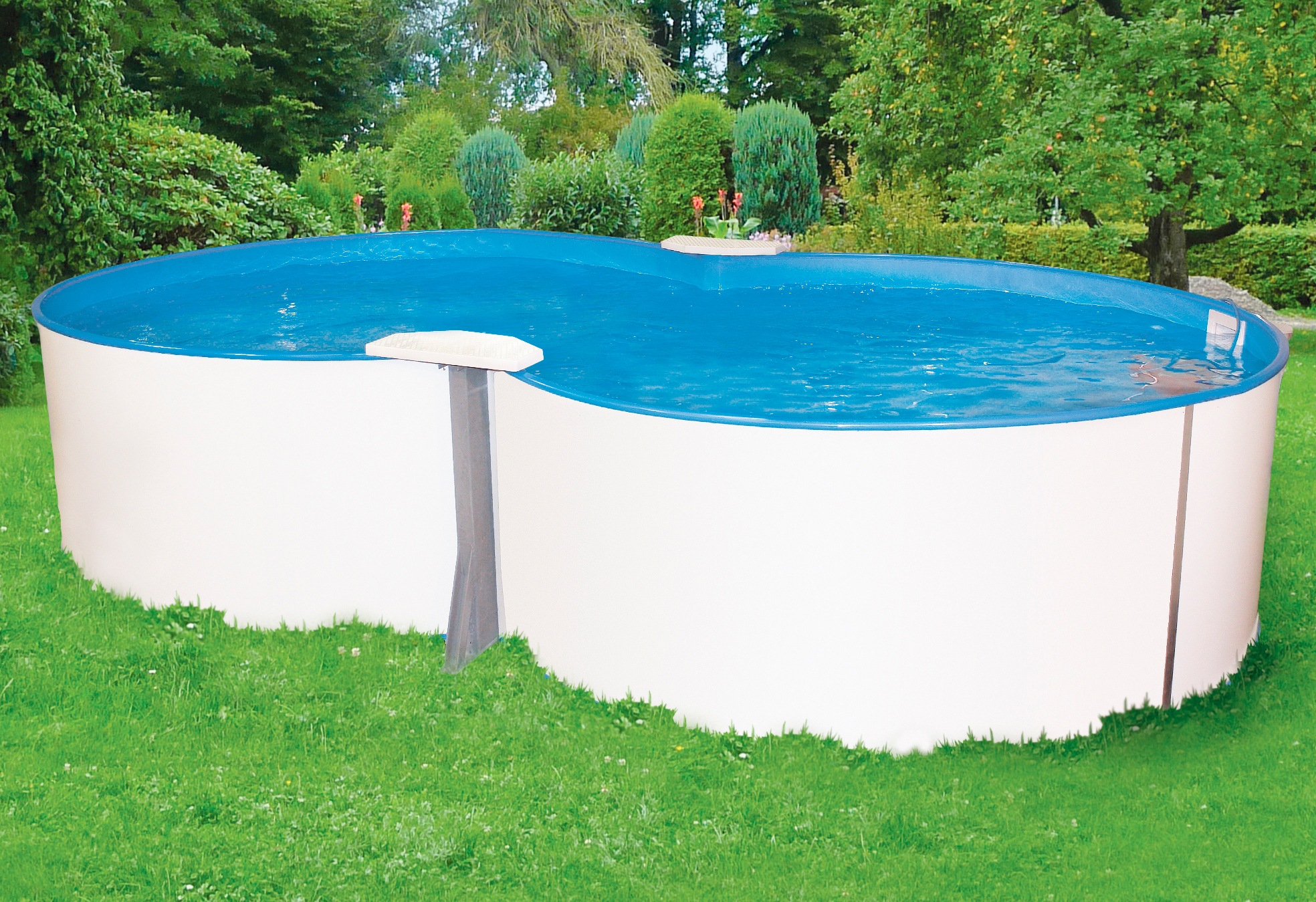 my POOL BWT Achtformpool »Premium«, (Set), 5-tlg., BxLxH: 320x525x135 cm