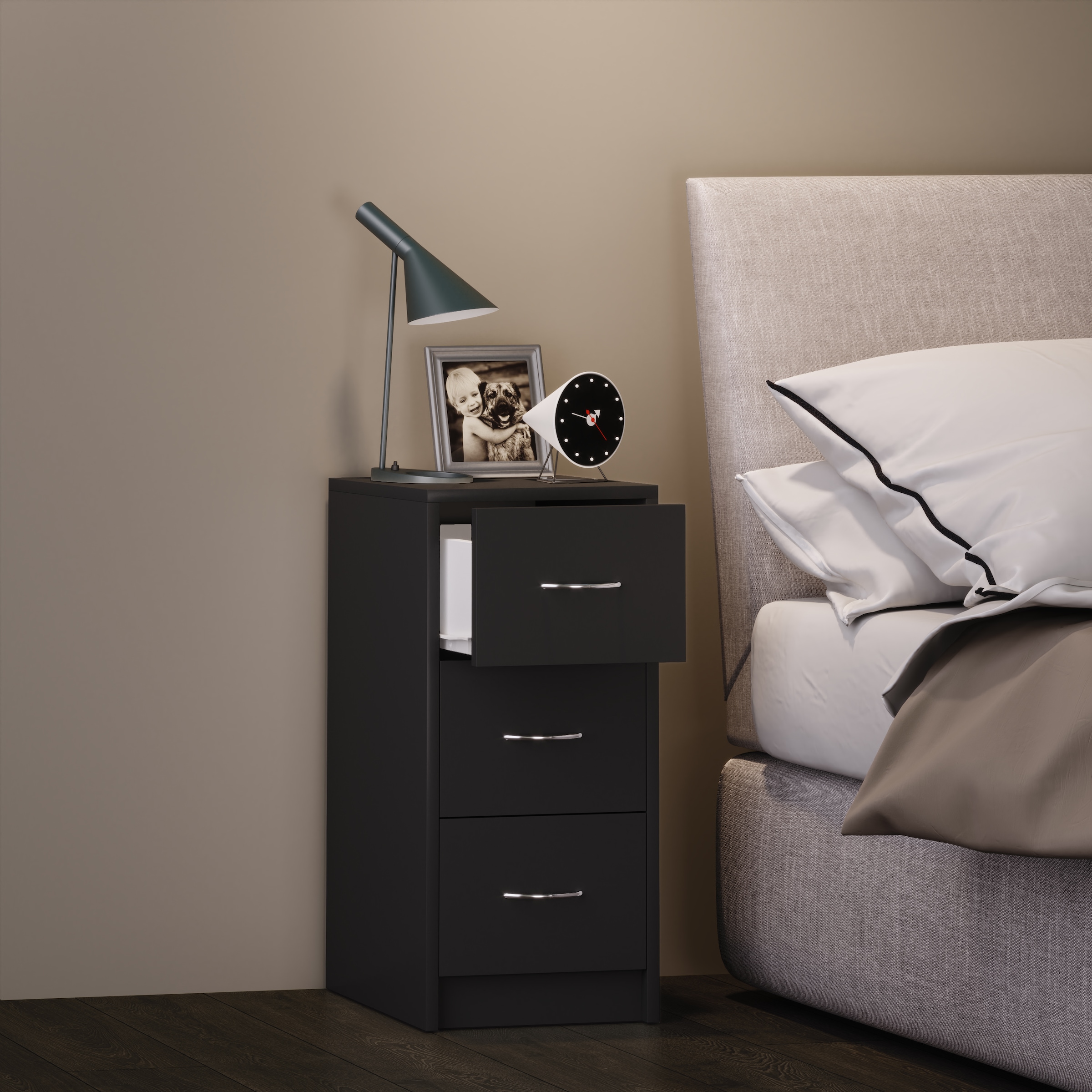 VCM Nachttisch »Holz Nachtschrank Nachttisch Schublade Boxal Maxi«