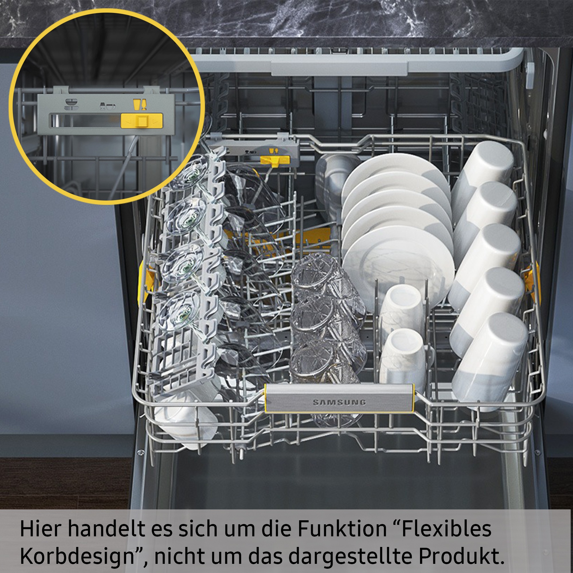 Samsung teilintegrierbarer Geschirrspüler DW7700B "DW60BG750SSLET" 14 Maßge günstig online kaufen