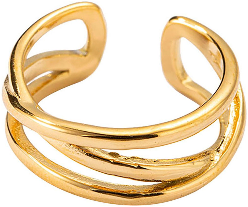 Firetti Ring-Set »Multipack Schmuck Geschenk Damenring verschlungen«, (Set, 3 tlg.), Made in Germany