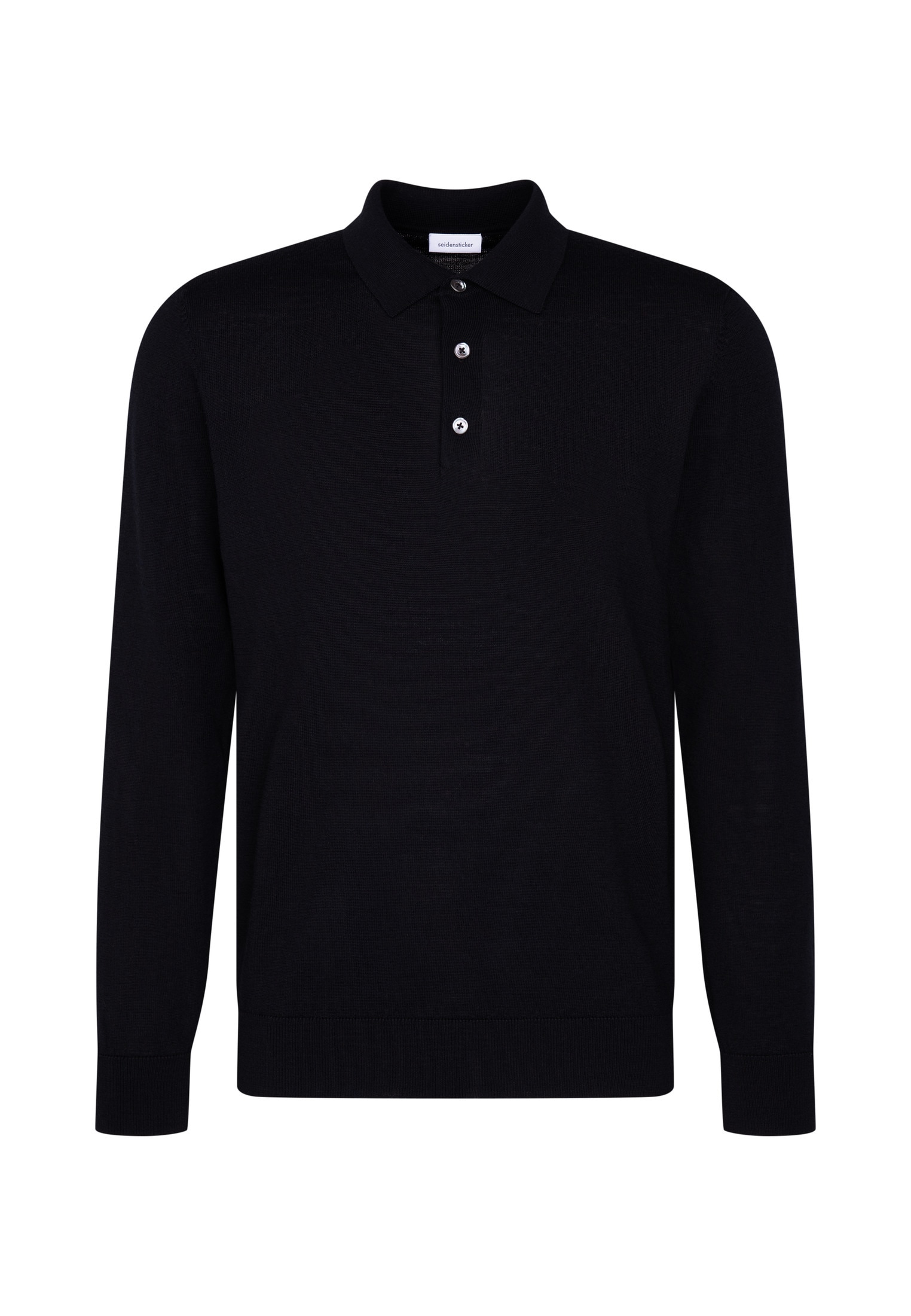 seidensticker Polokragenpullover »Schwarze Rose« 1/1 Kragen Uni