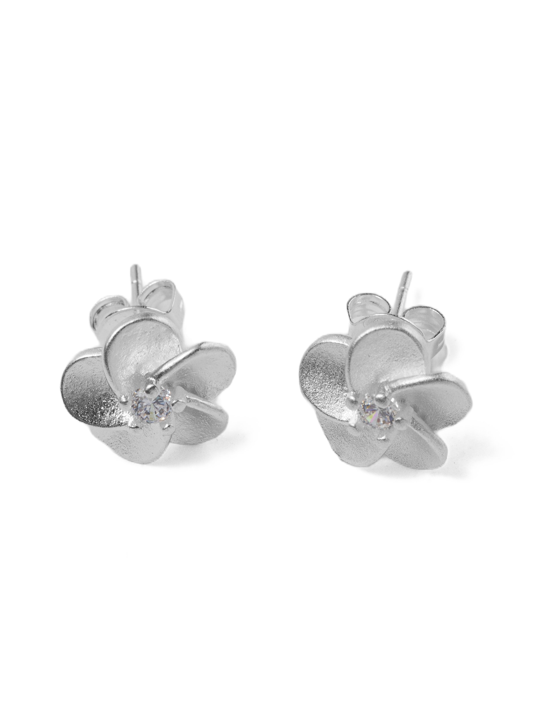 Firetti Paar Ohrstecker »Schmuck Geschenk Kupfer Ohrschmuck Ohrringe Blüten« Made in Germany - mit Glasstein, Zirkonia (synth.)