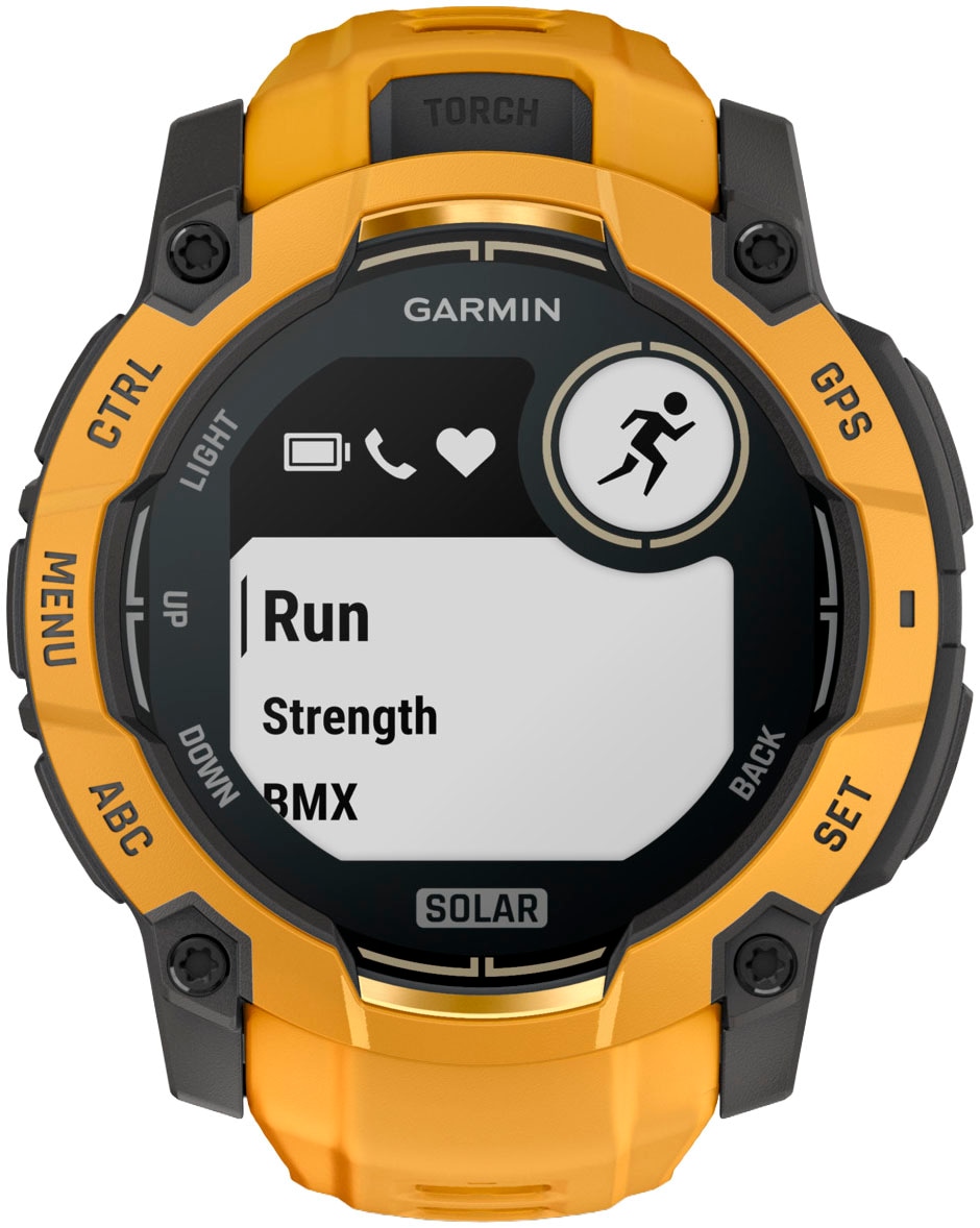 Garmin Smartwatch »Instinct 3 Solar - 50 mm«(/ 1,3 ″)