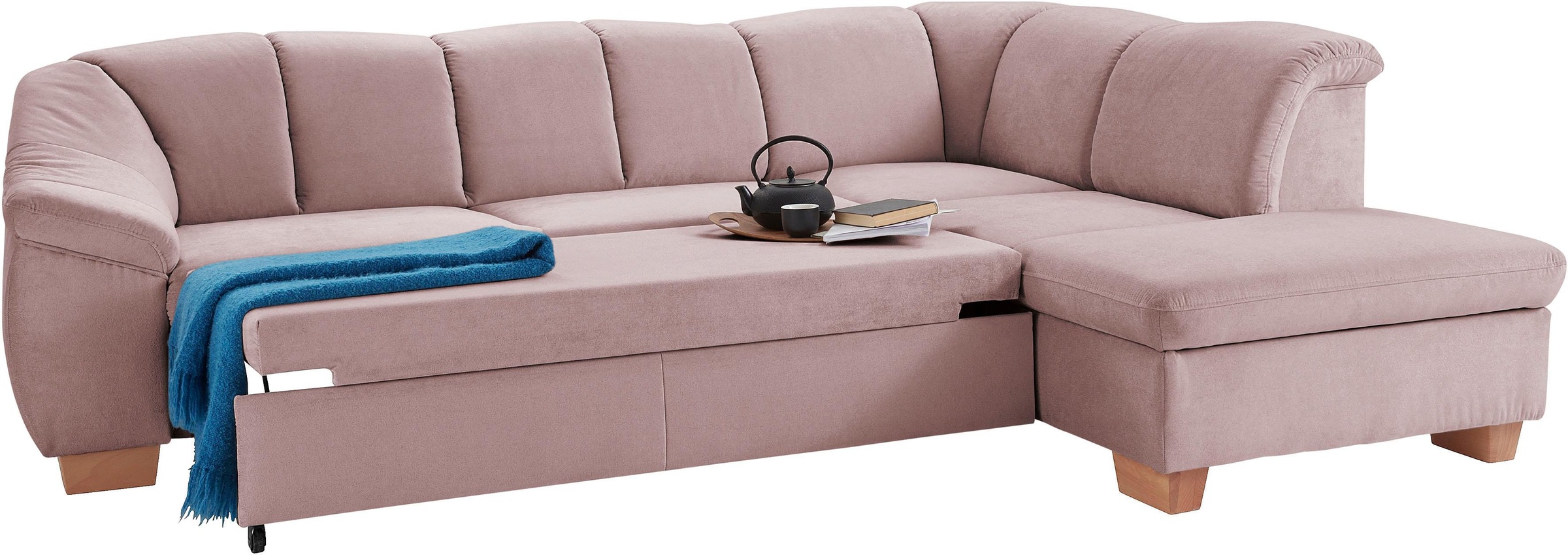 Thumbnail - sit&more Ecksofa "Santo L-Form" mit Federkern, wahlweise mit Bettfunktion und Stauraum