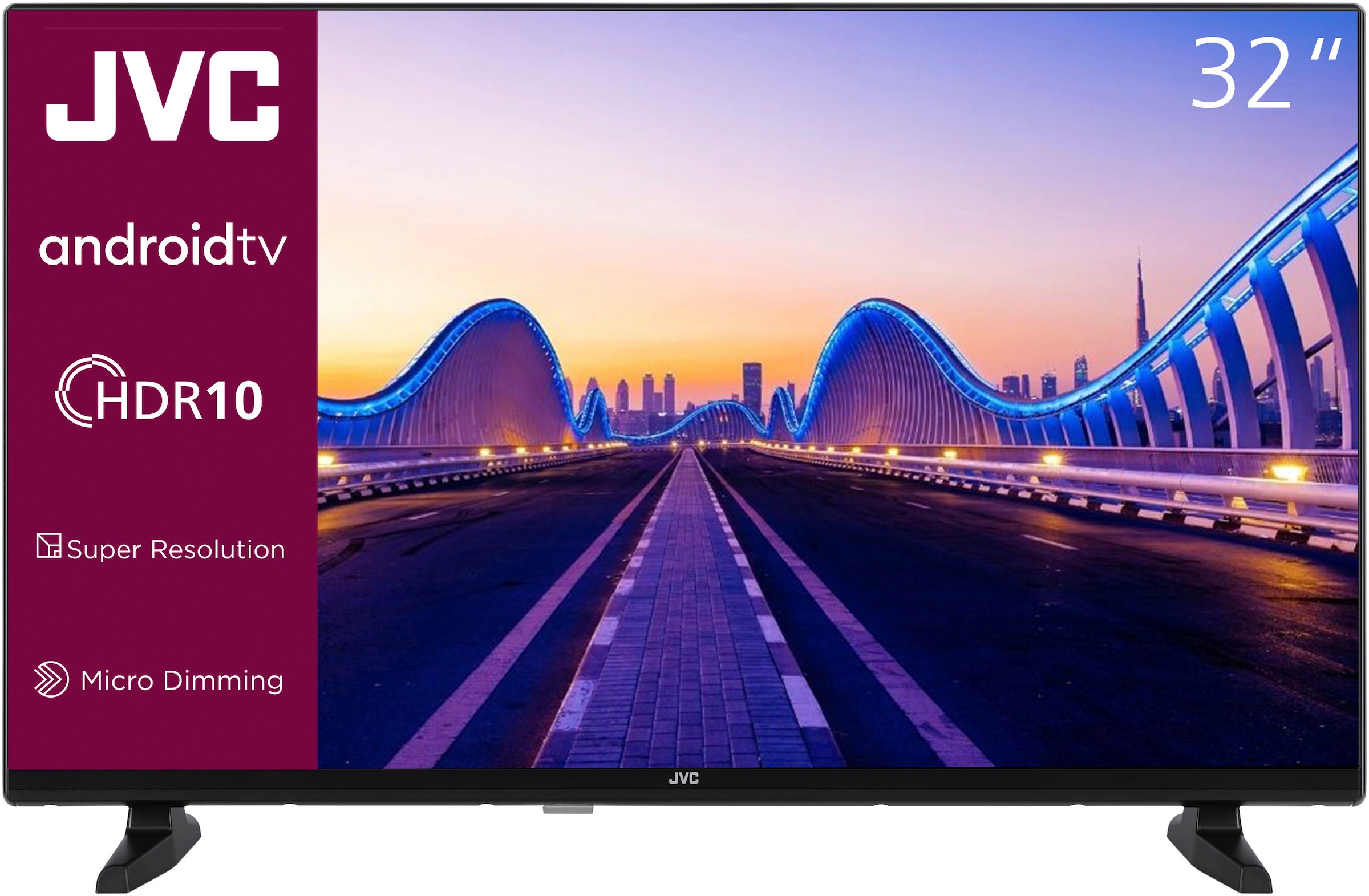 JVC LCD-LED Fernseher, 80 cm/32 Zoll, HD, Android TV-Smart-TV