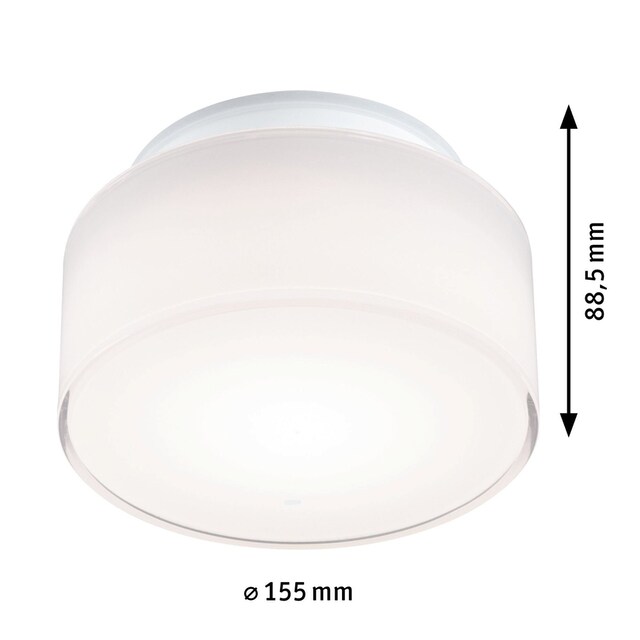 Paulmann LED Deckenleuchte »Selection Bathroom Maro IP44 1x6,8W rund 155mm  3000K Weiß Kunststoff«, 1 flammig-flammig | BAUR