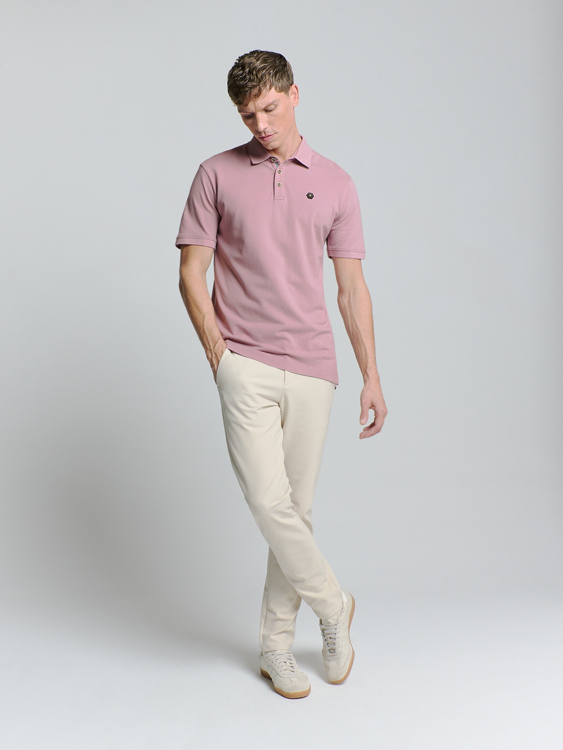 Thumbnail - NO EXCESS Poloshirt "No Excess Poloshirt Polo Pique Garment Dyed"