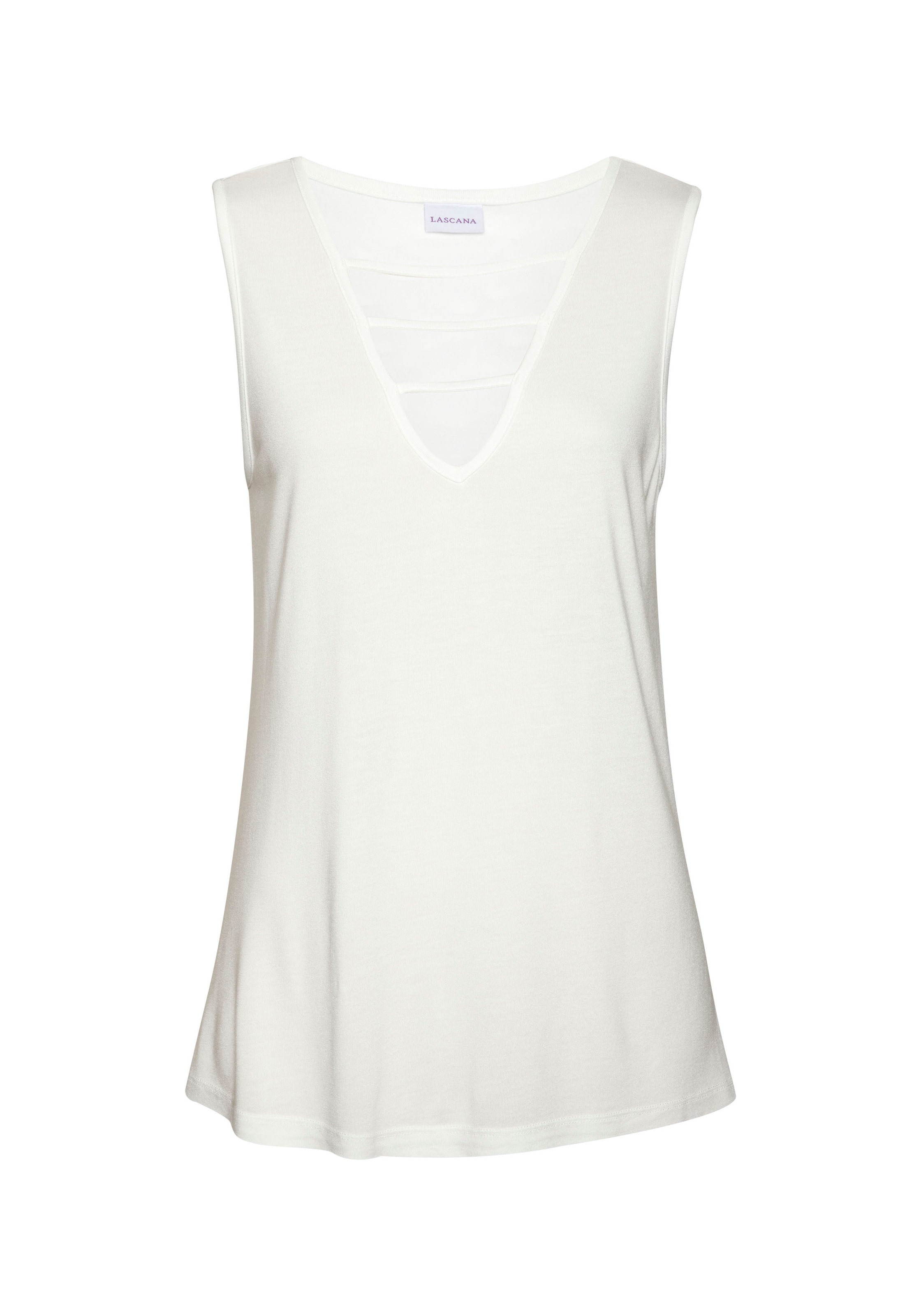 LASCANA Tanktop mit Zierbändern, Jerseytop, modisches günstig online kaufen