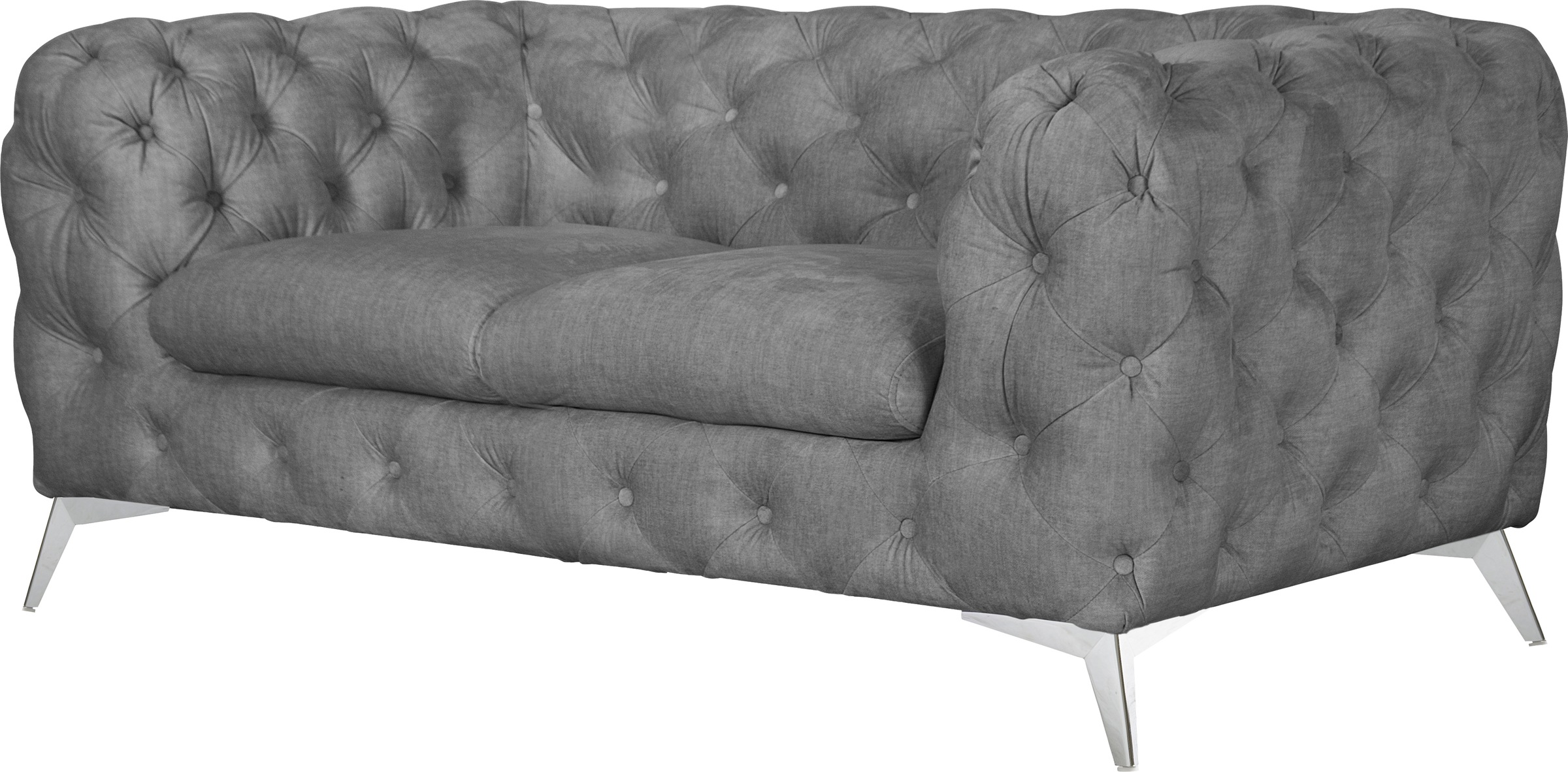 Leonique Chesterfield-Sofa »Glynis«, aufwändige Knopfheftung, moderne Chesterfield Optik, Fußfarbe wählbar