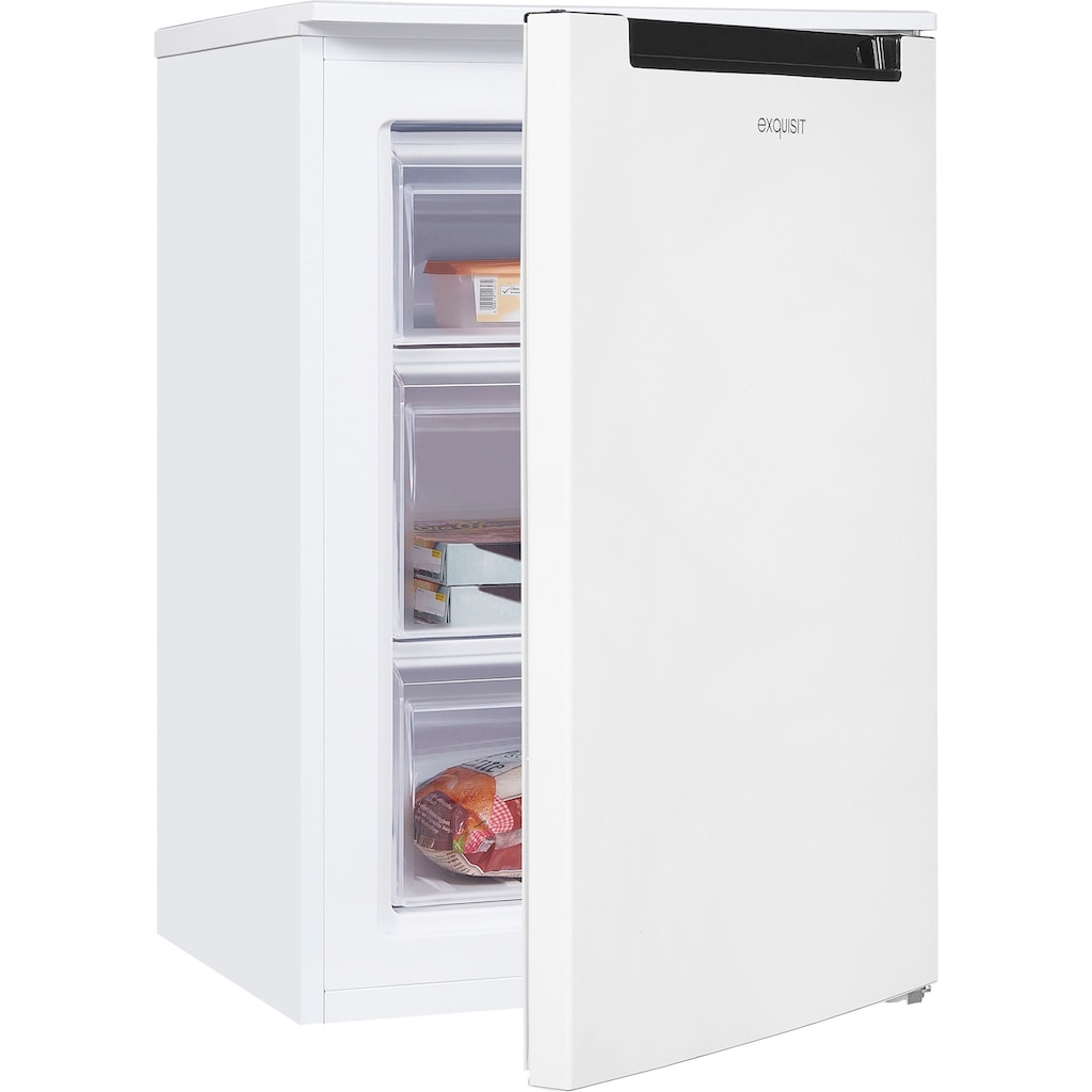 exquisit Gefrierschrank »GS81-040E weiss«, 85 cm hoch, 58 cm breit