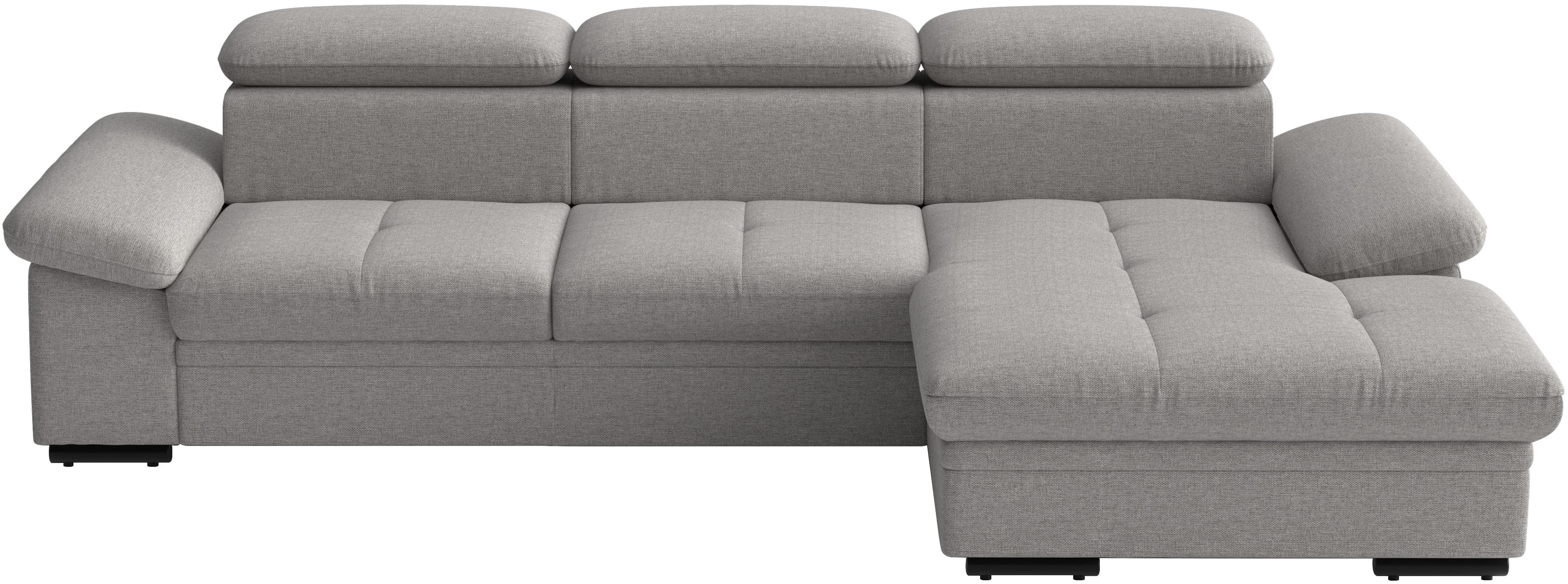 sit&more Ecksofa "Viola L-Form, B: 260 cm, Arm- & Kopfteilverstellung" optional Schlaffunktion, Sofa mit Komfortsitz