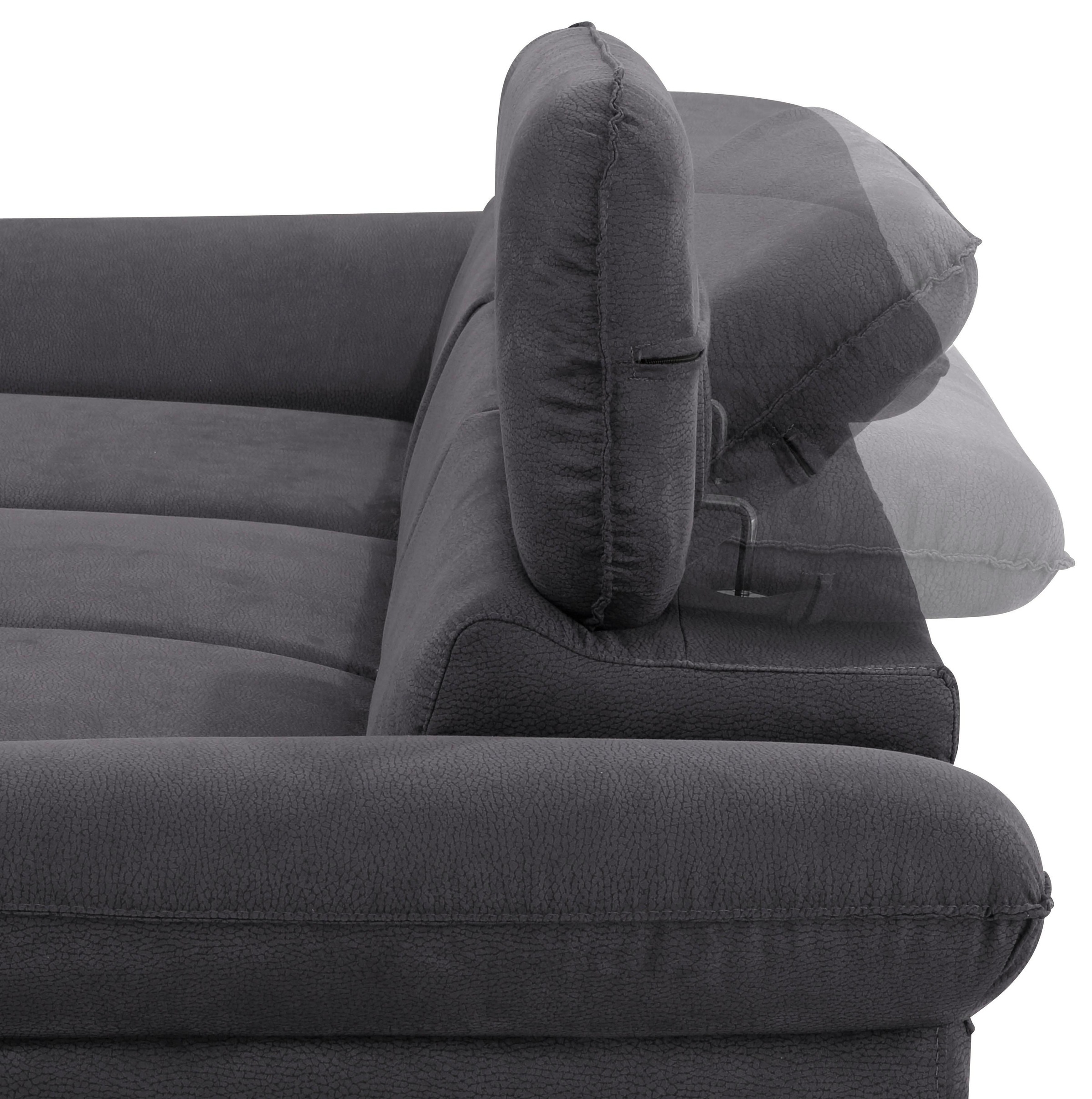 Home affaire Ecksofa »Pilot L-Form«, mit Kopfteilverstellung, wahlweise mit Bettfunktion & Bettkasten