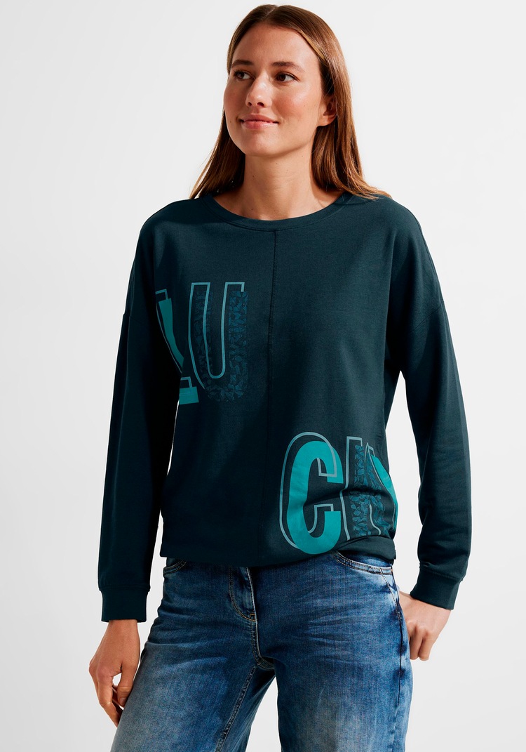 Langarmshirt, mit Rundhalsausschnitt