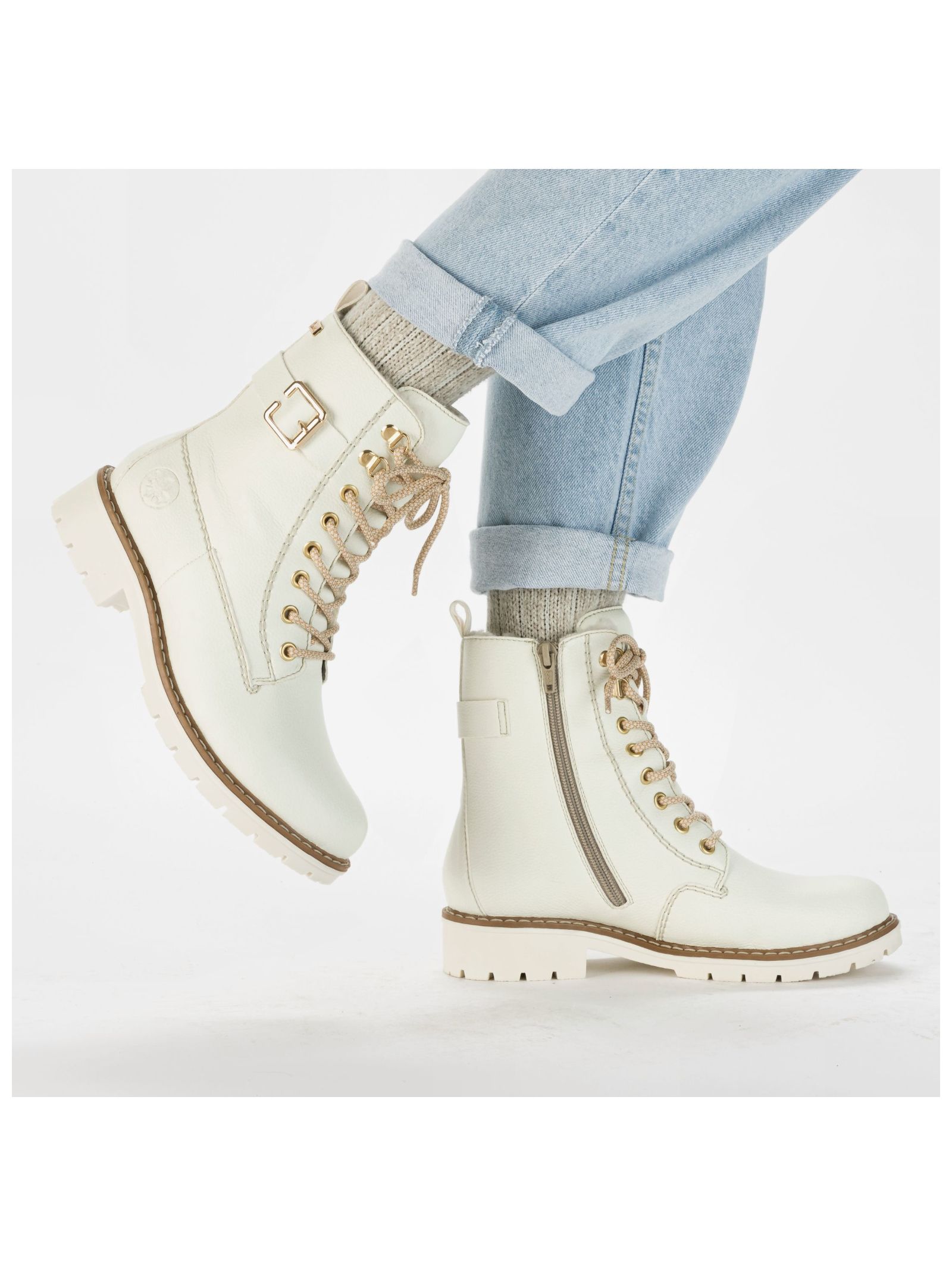 Thumbnail - Rieker Schnürstiefelette "Rieker Stiefelette Lederimitat"