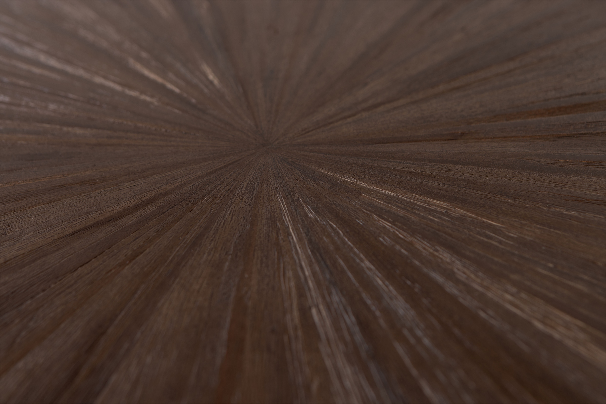 WOOOD Schreibtisch »Sun aus Teakholz mit organischer Form und Standfuß 150x62x76 cm« Einfach zu montieren, sichtbare Maserung