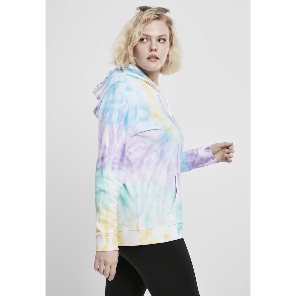 URBAN CLASSICS Kapuzenpullover »Urban Classics Damen Ladies Tie Dye Hoody«, (1 tlg.)