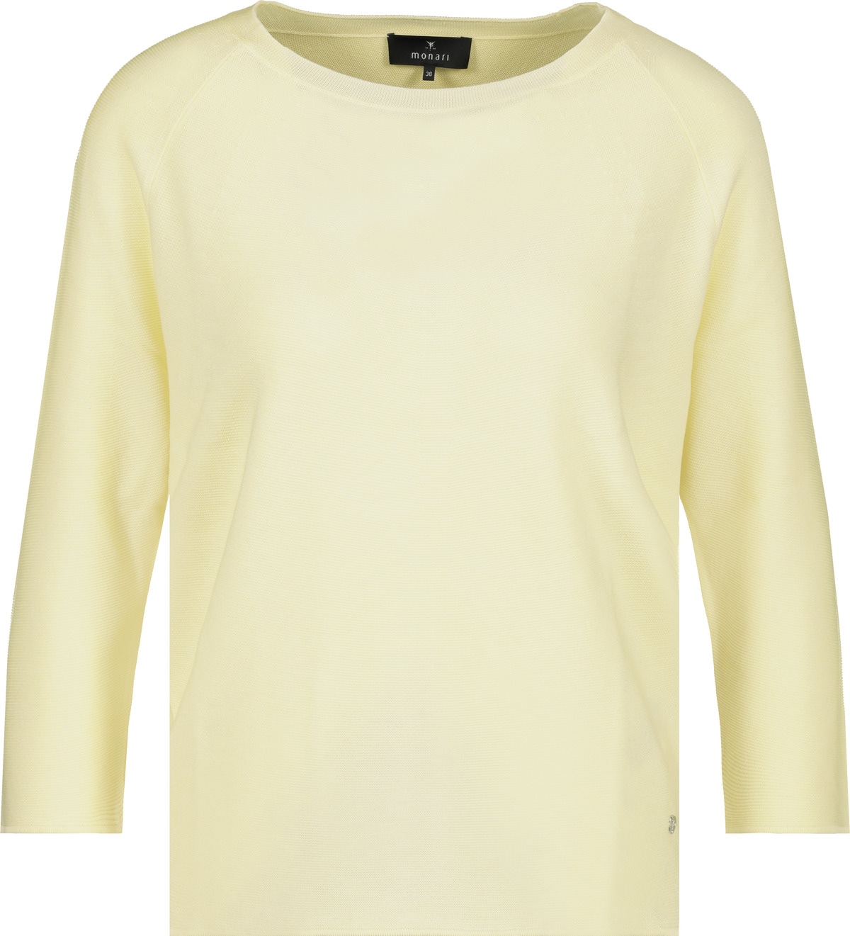 Monari Rundhalspullover mit Strukturmuster