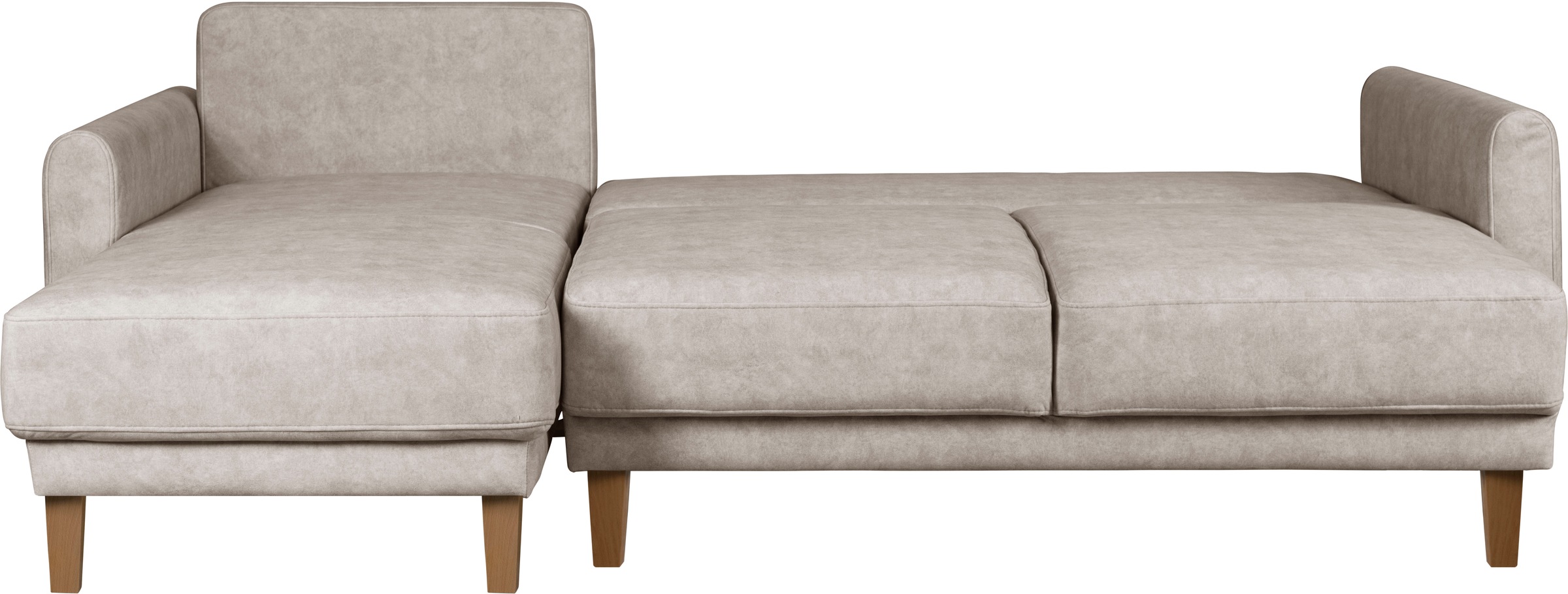 Home affaire Ecksofa »TRIPLO optionale Schlafsofa mit Bettkasten, Maße B/T/H: 234/164/89 cm«, L-Form wahlweise mit Bettfunktion - Liegefläche 132x210 cm