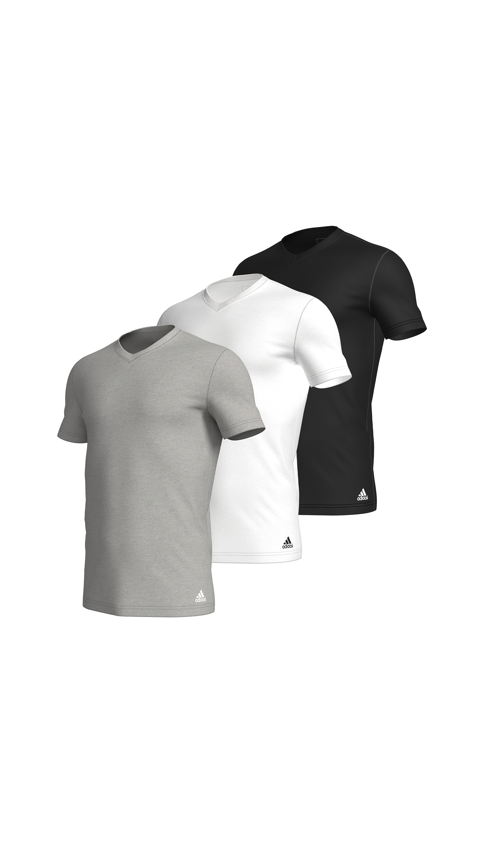 T-Shirt »"Active Flex Cotton"«, (3er-Pack), mit V-Ausschnitt, legere Passform