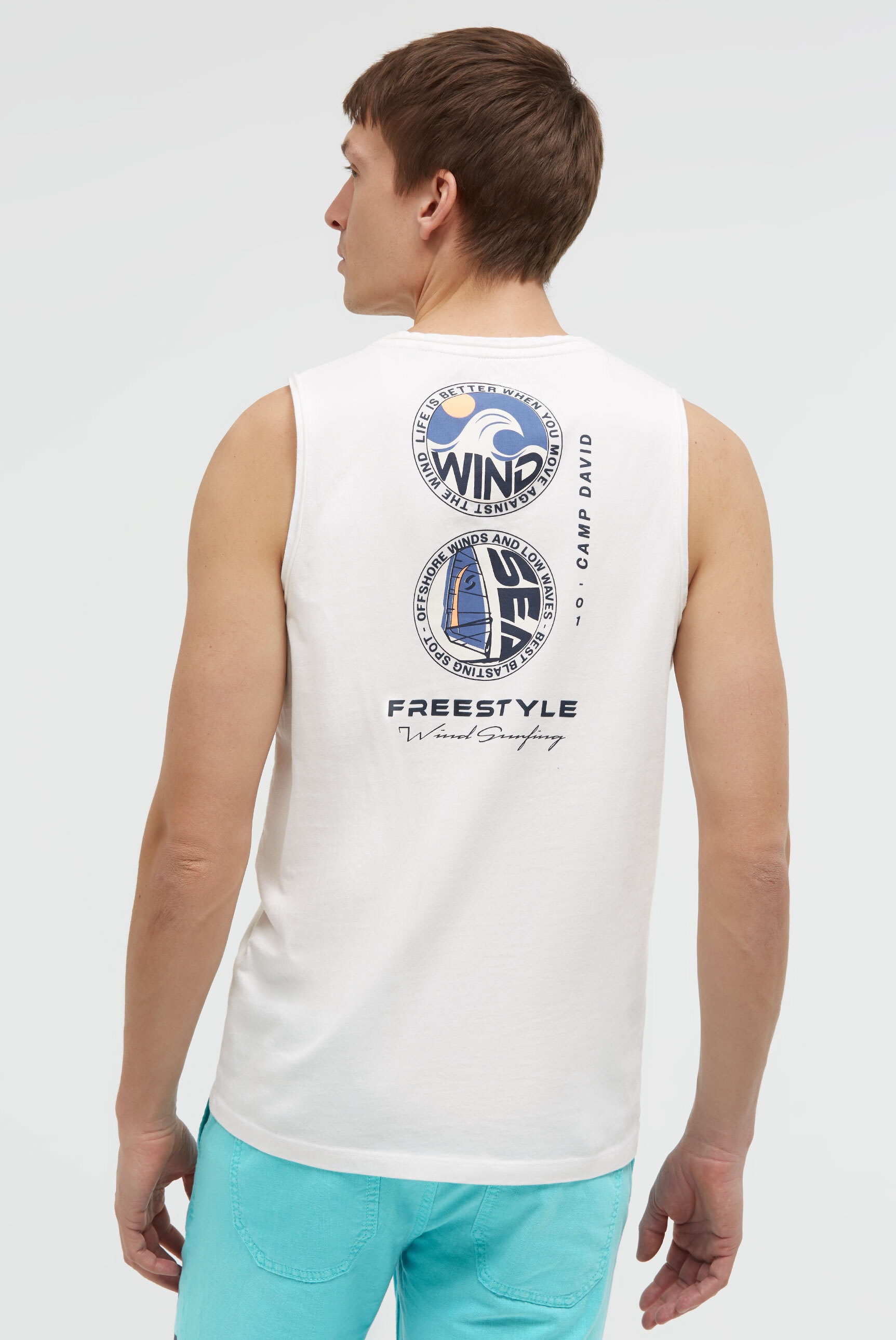 CAMP DAVID Tanktop aus Baumwolle