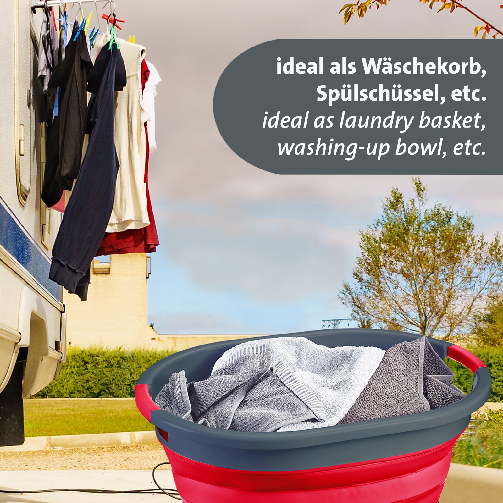 WESTMARK Wäschekorb, faltbar, 24 Liter