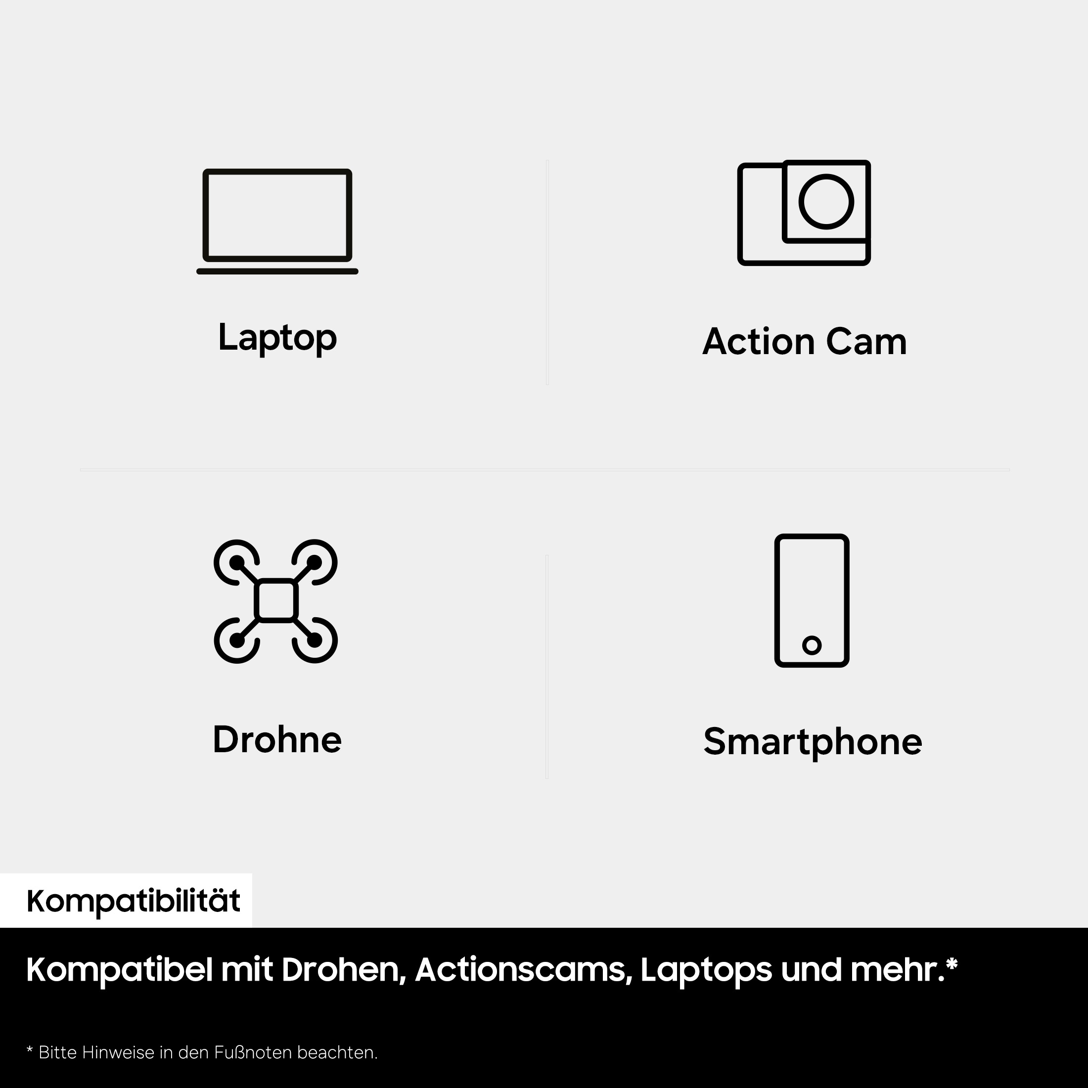Samsung Speicherkarte »T9« (128 GB Video Speed Class 30 (V30) 200 MB/s Lesegeschwindigkeit)