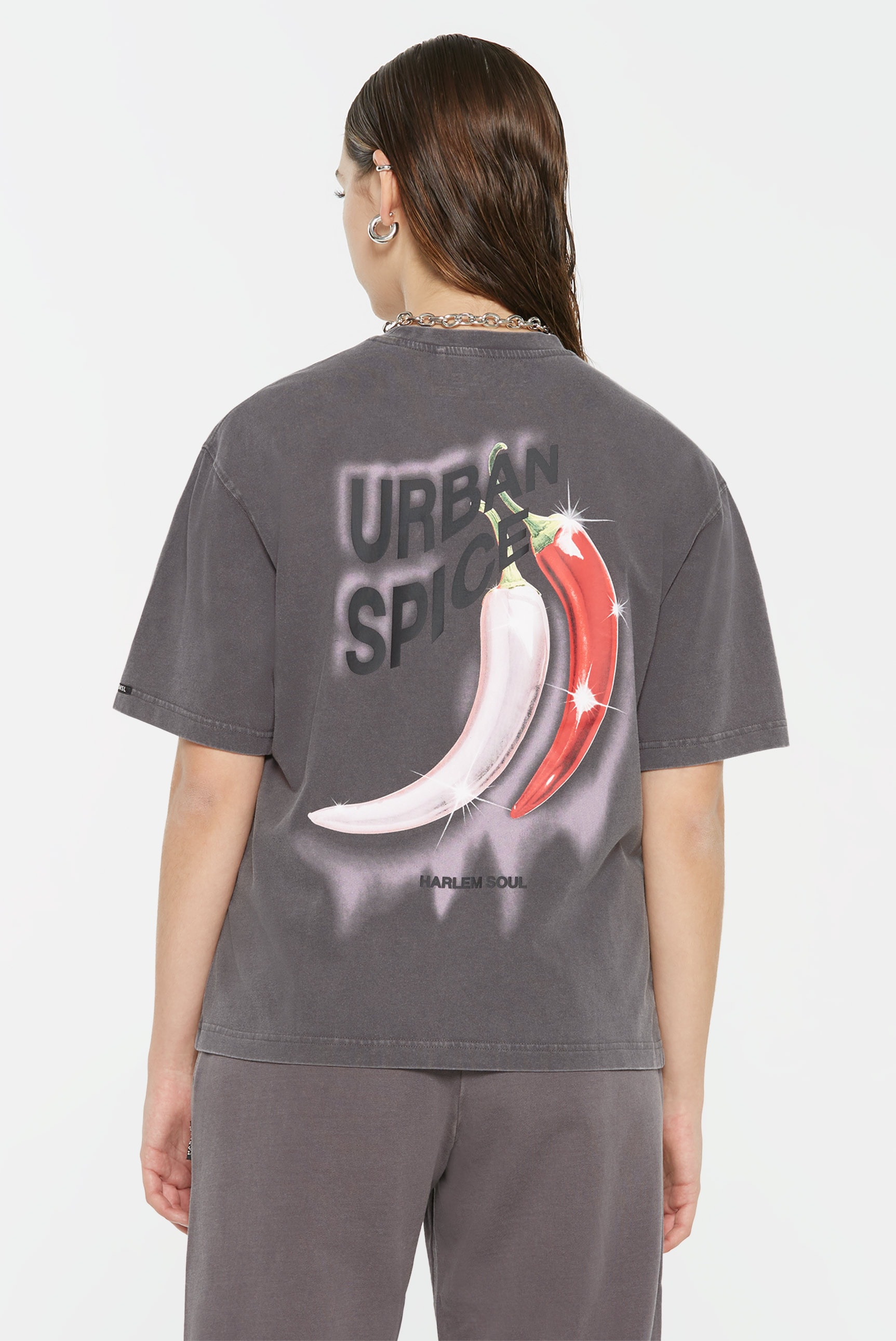 Harlem Soul Rundhalsshirt, aus Baumwolle