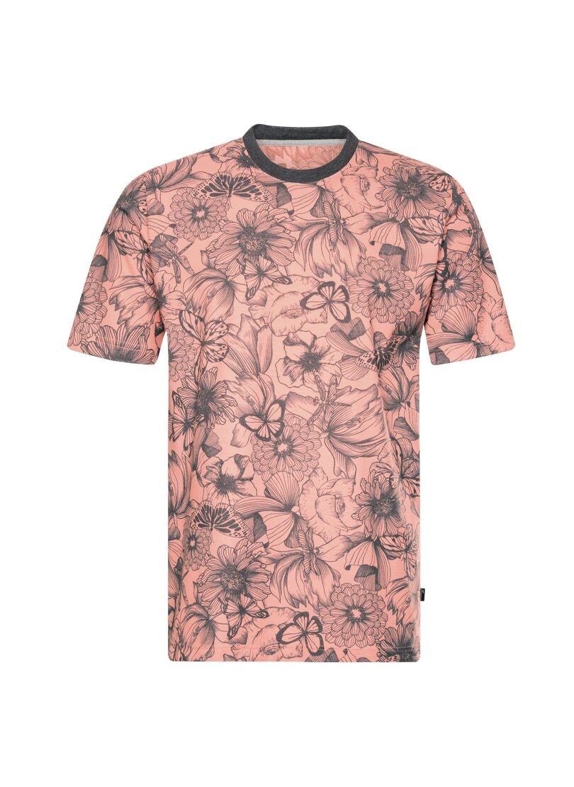 Trigema T-Shirt »TRIGEMA T-Shirt mit modischem Allover-Blumen-Print«, (1 tlg.)