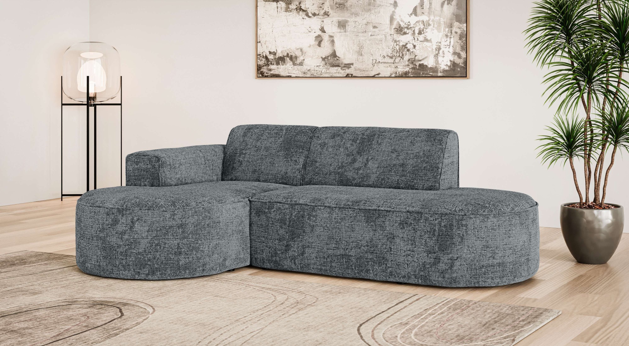 OTTO home Ecksofa "ADELLA Design-Sofa mit Recamiere rechts/links, 248/159/7 günstig online kaufen