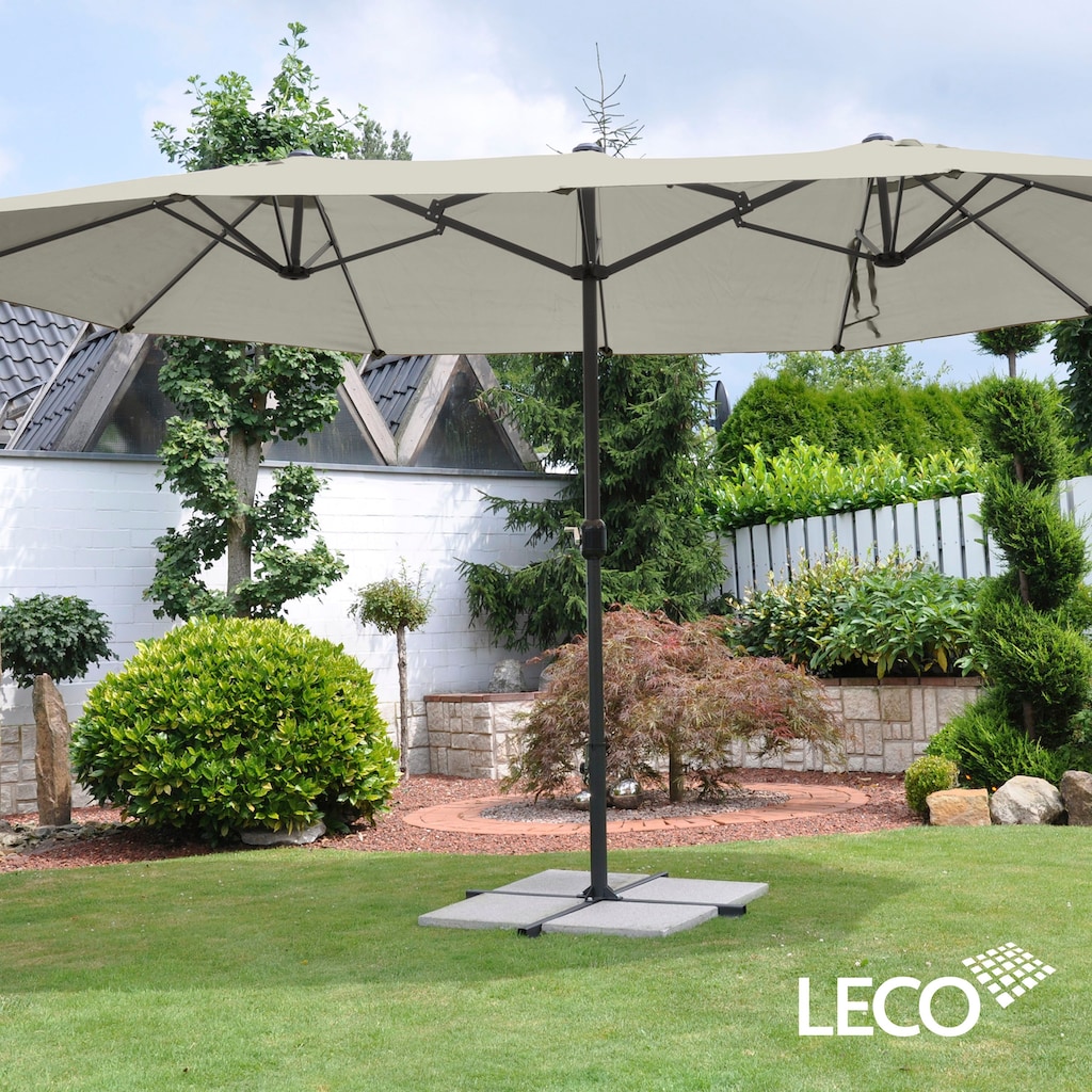 Leco Sonnenschirm »Oval-Schirm "DAS ORIGINAL" 4,6x2,7 m«