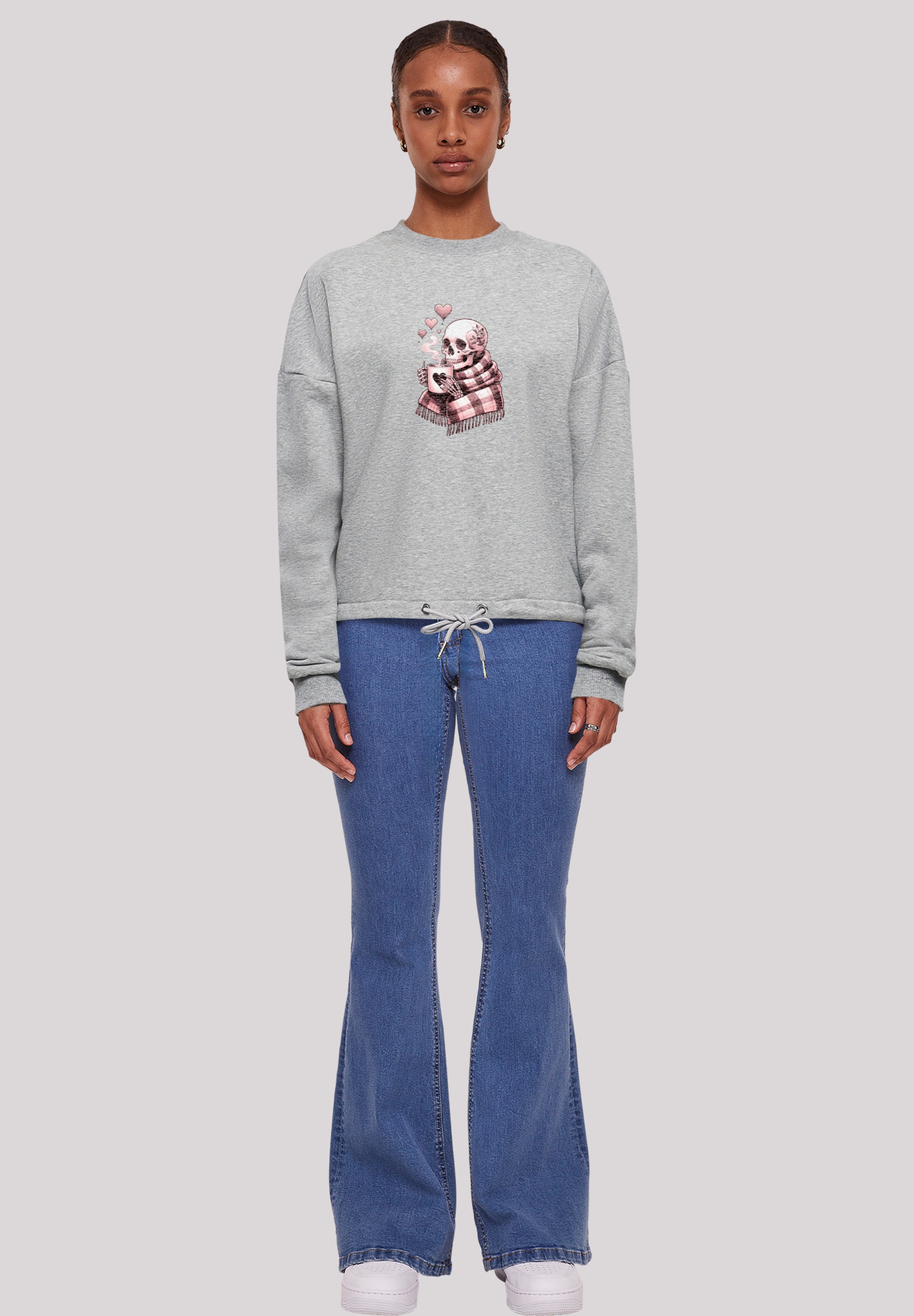 F4NT4STIC Sweatshirt »Cozy Winter Skelett«, Premium Qualität