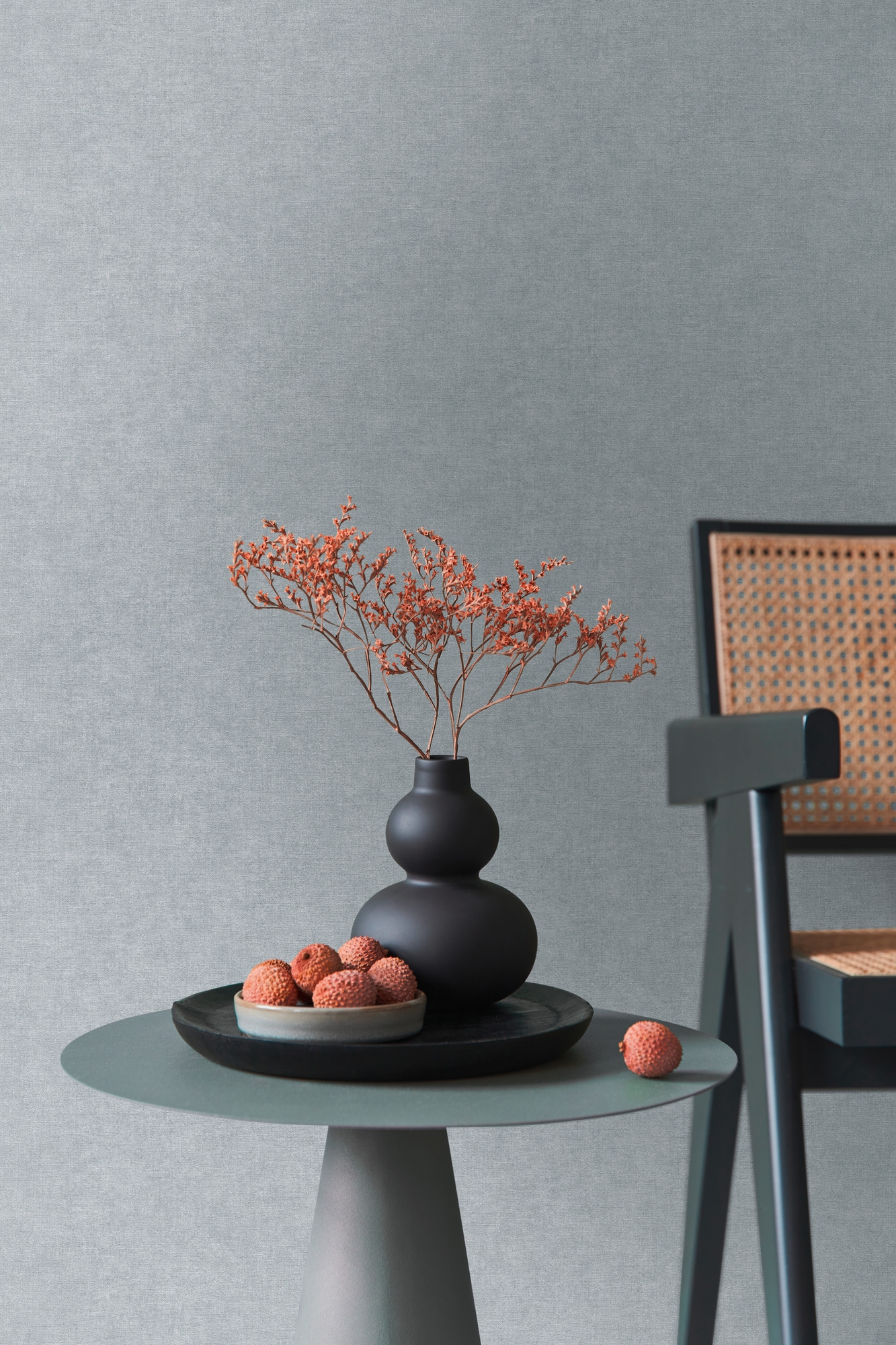 living walls "Smart Surfaces einfarbige Tapete Unitapete Struktur-Optik Landhaus" matt strukturiert Vliestapete Textil-Optik für Schlafzimmer Küche Wohnzimmer Uni Design