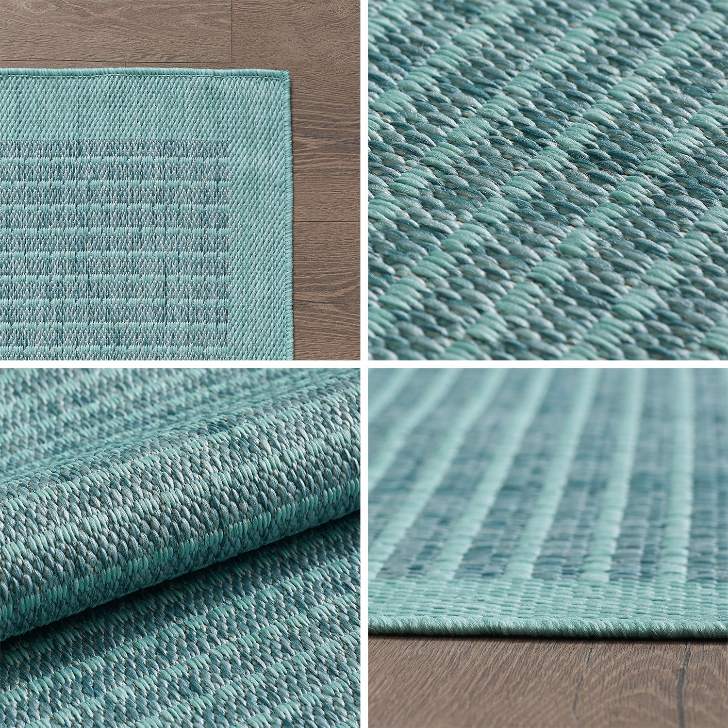 Ayyildiz Teppiche Outdoorteppich »GIZA 1410«, rund, 3 mm Höhe, In- und Outdoor, Wetterfest, Wasserabweisend, robust