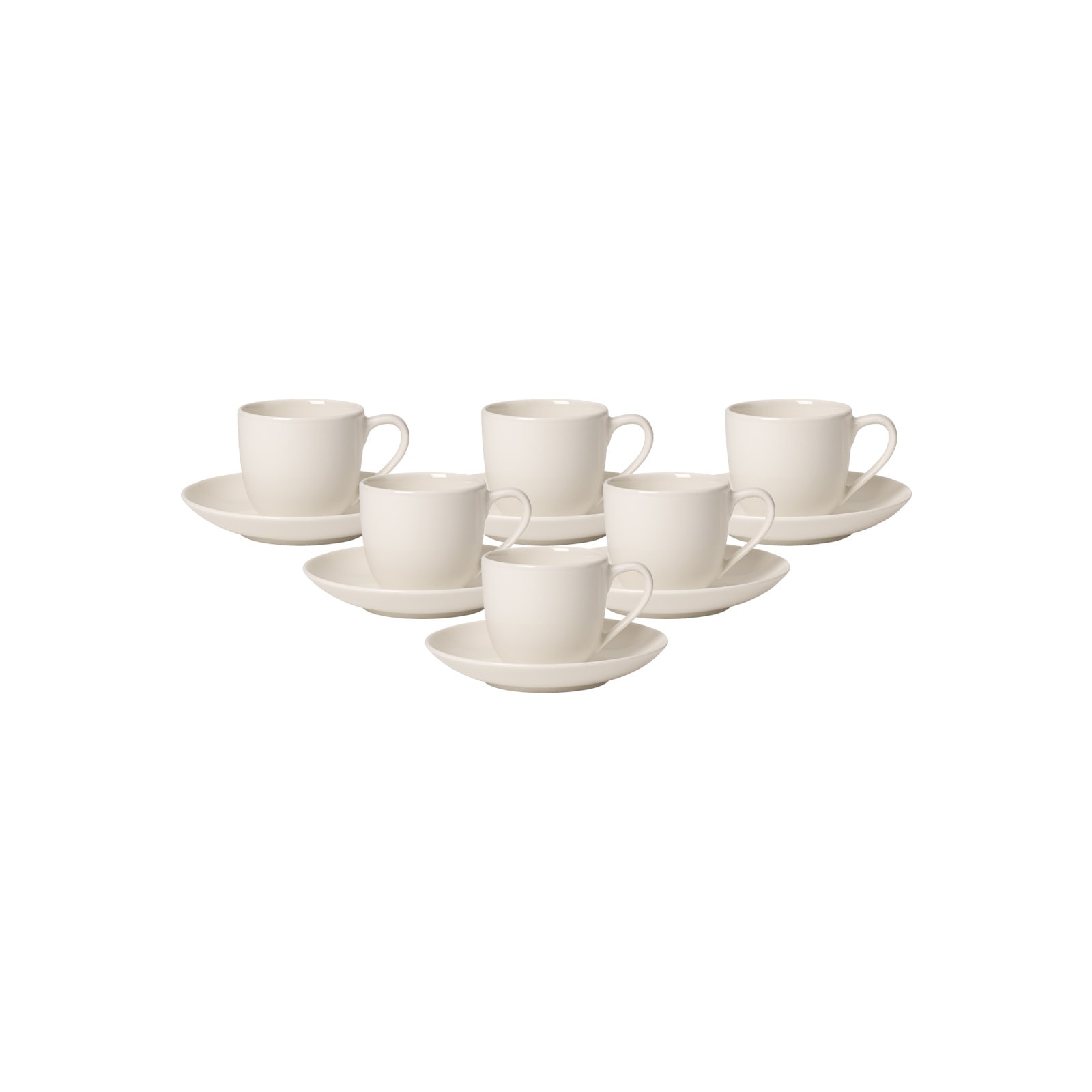 Villeroy & Boch Tasse "Espressotassen mit Untertassen For Me 70 ml 6er Set günstig online kaufen