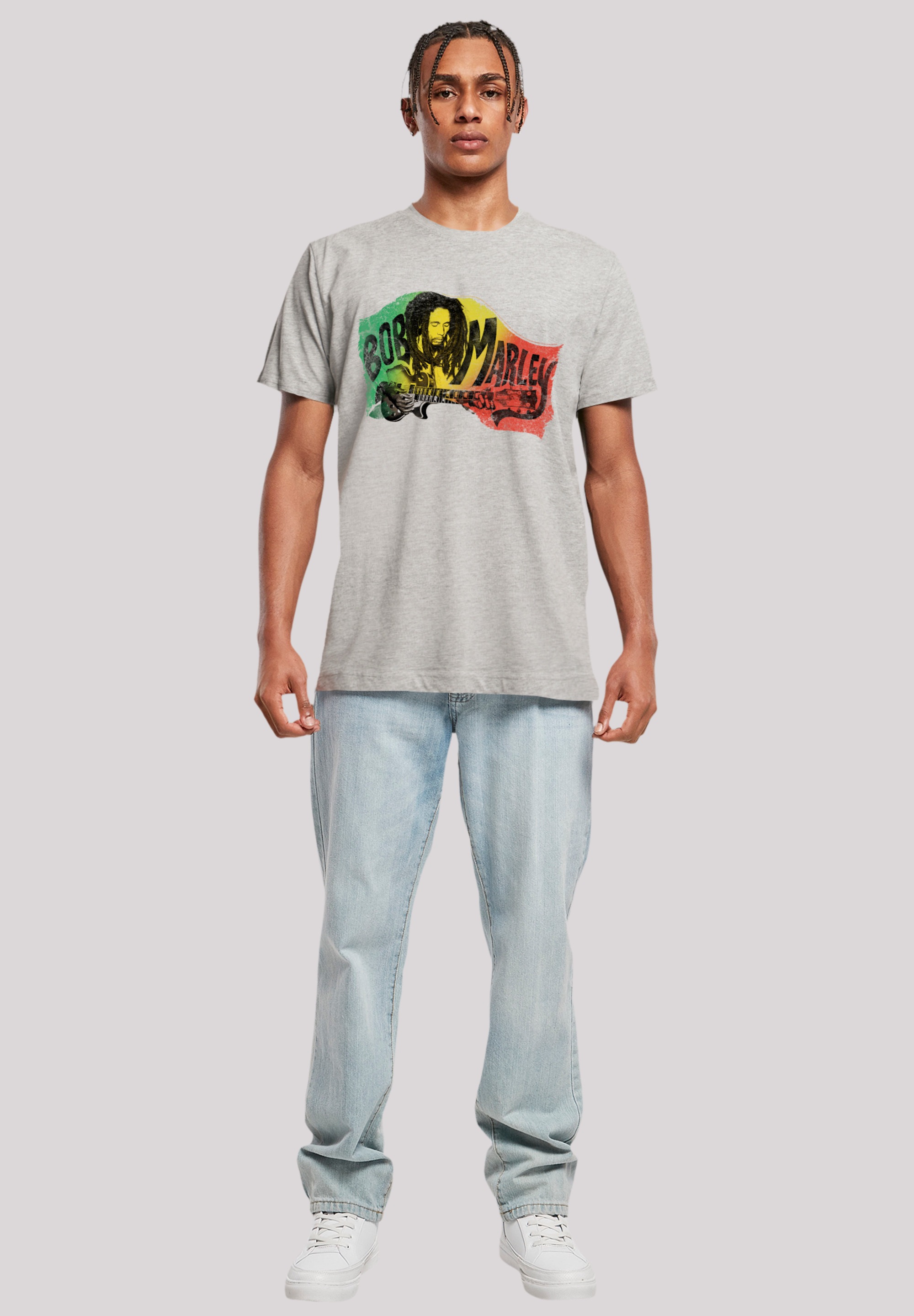 F4NT4STIC T-Shirt »Bob Marley Chords Reggae Music by Rock Off«, Premium Qualität, Musik
