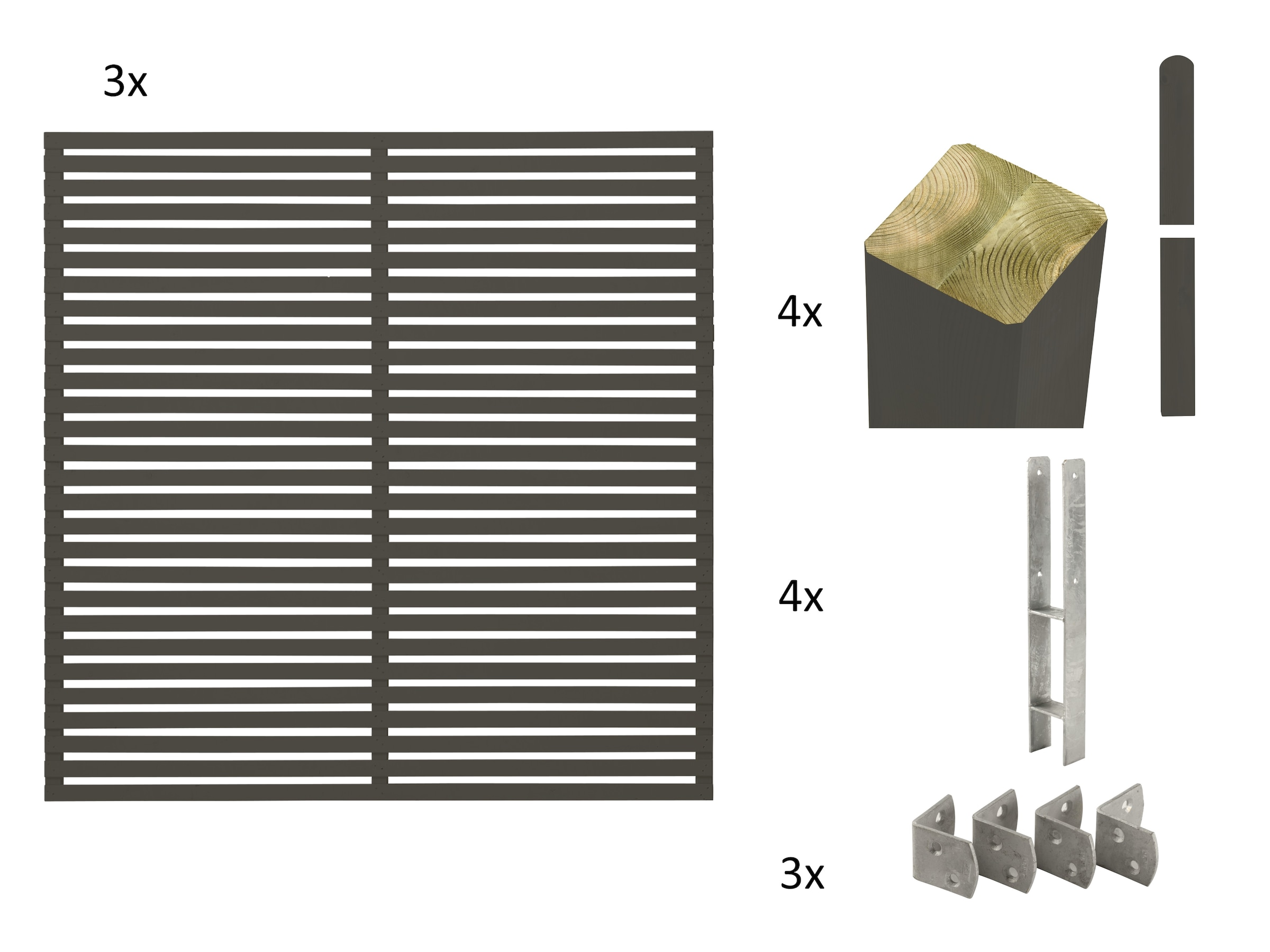 PLUS Sichtschutzelement "Tokyo", Höhe: 180 cm, Gesamtlänge: 5,76 bis 13,32 günstig online kaufen