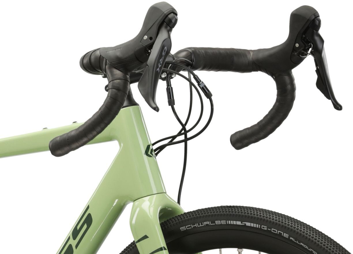 Kross Gravelbike »KROSS Gravelbike Esker 8.0 28" grün«, 22 Gang, Shimano, GRX RX810 Schaltwerk, Kettenschaltung