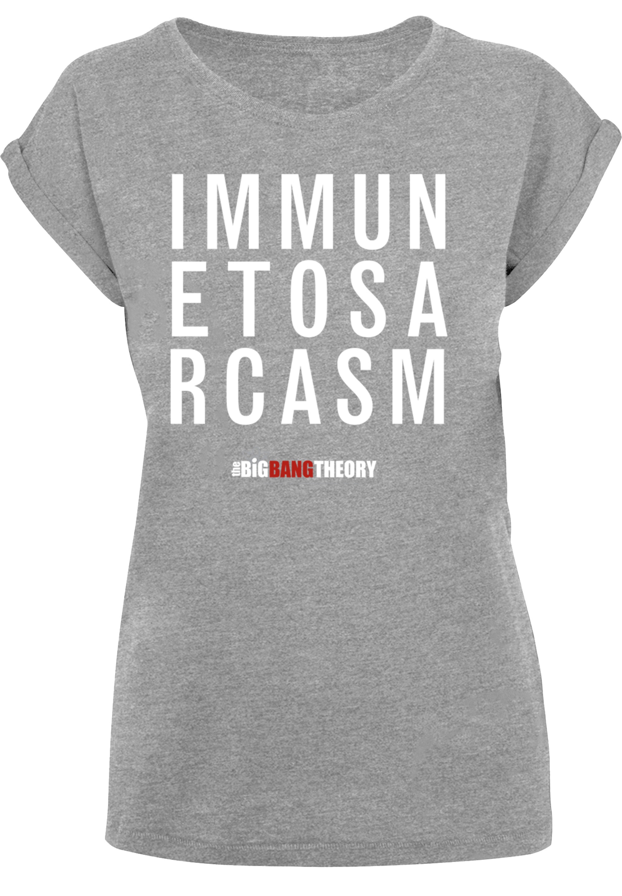 F4NT4STIC T-Shirt "Big Bang Theory Immune To Sarcasm", Damen,Premium Merch, günstig online kaufen