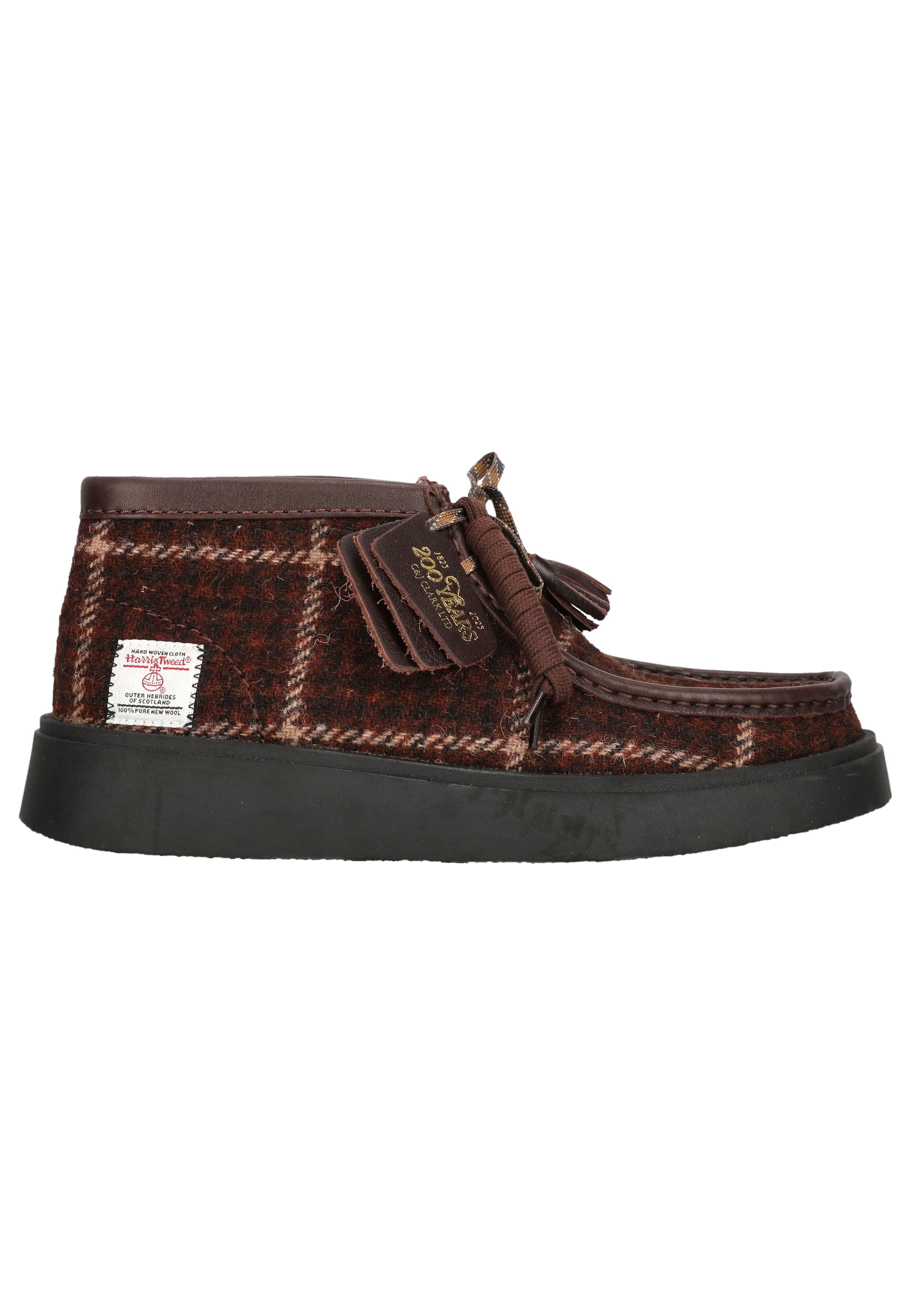 Clarks Schnürschuh »Torview«, mit handgefertigtem Harris-Tweed