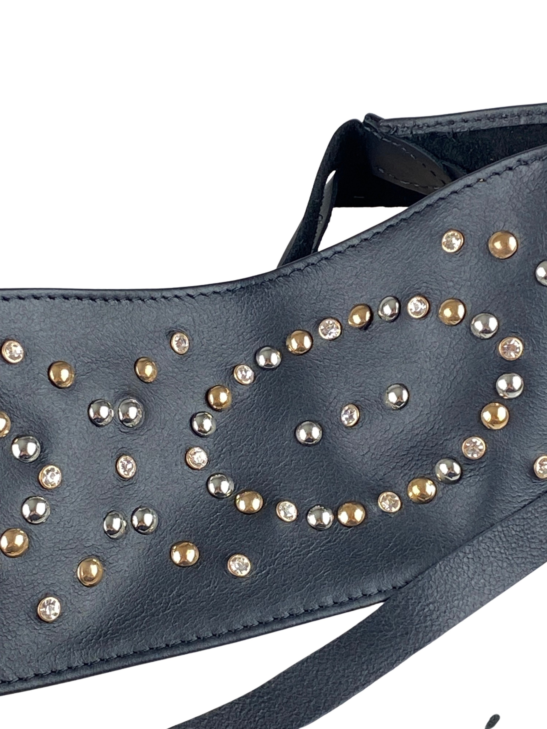 COLLEZIONE ALESSANDRO Ledergürtel »Laurine«, mit Nieten und Strass besetzt