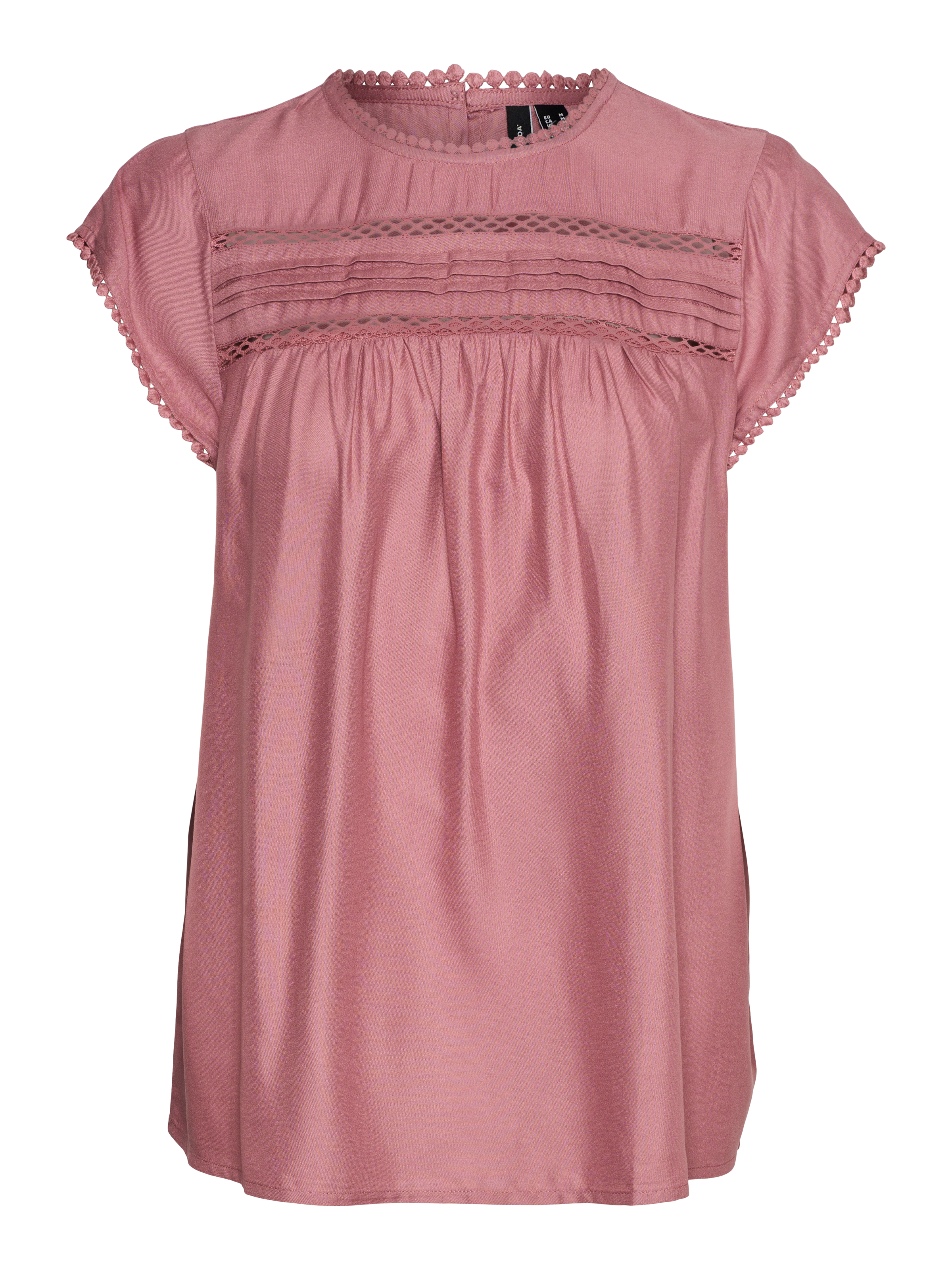 Vero Moda Kurzarmbluse »VMDEBBIE PLEAT S/L TOP GA NOOS« Viskose, regular fit