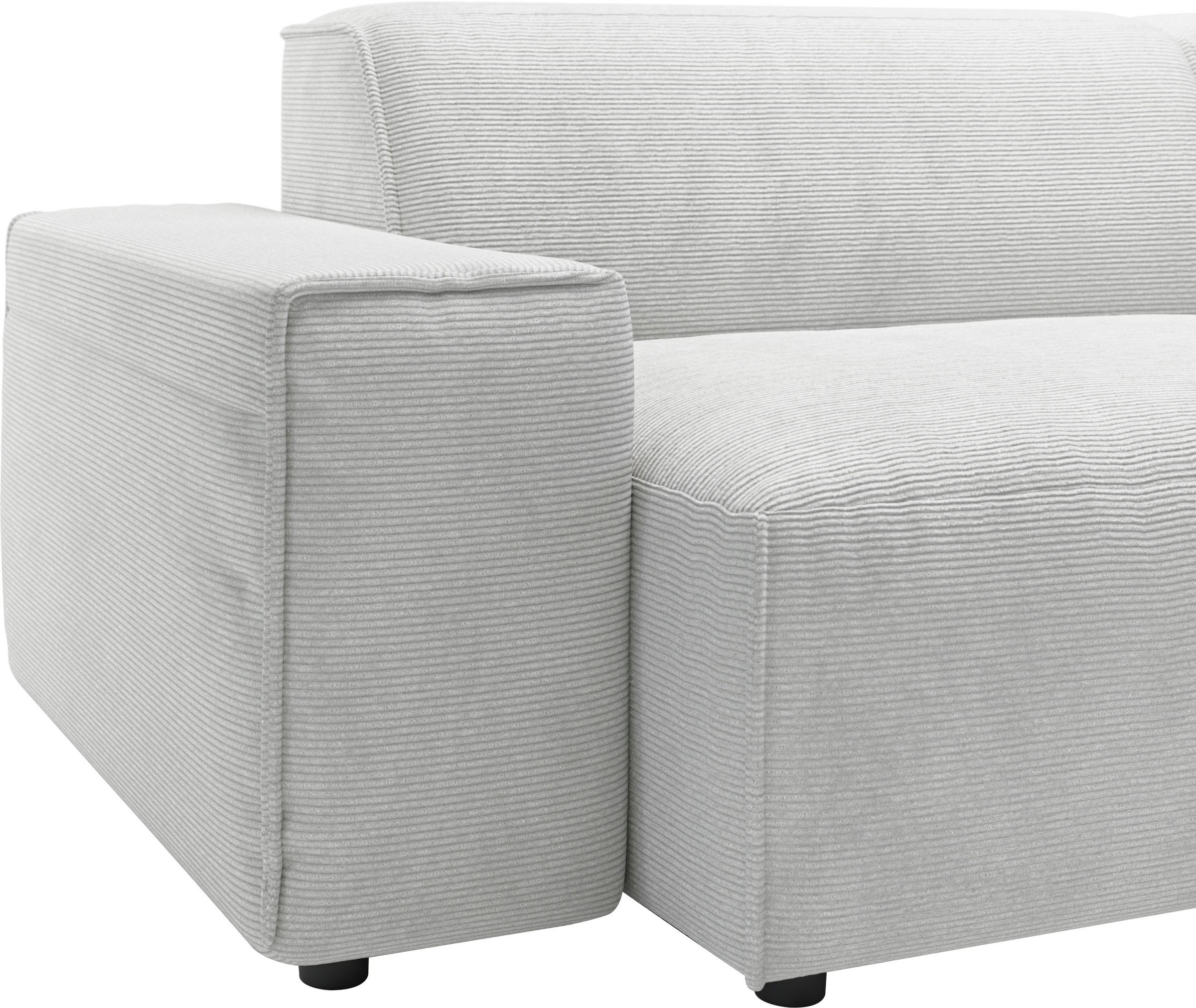 andas Ecksofa »Glimminge L-Form auch in Breitcord, Feincord + Easy care-Bezug,«, Breite 234, Zierkissen